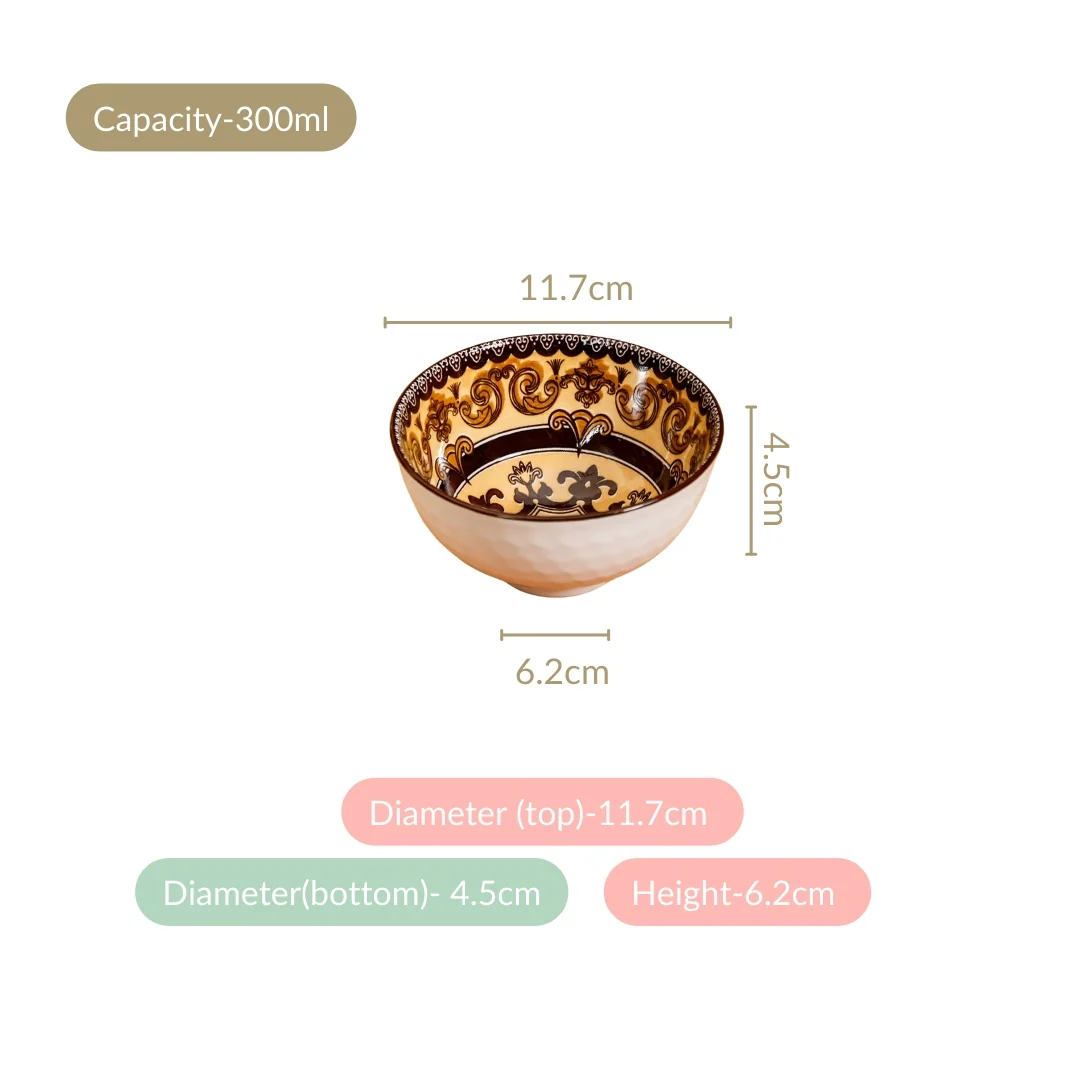 Ceramic Calida Soup Bowl Set Of 4 300ml - Image 4