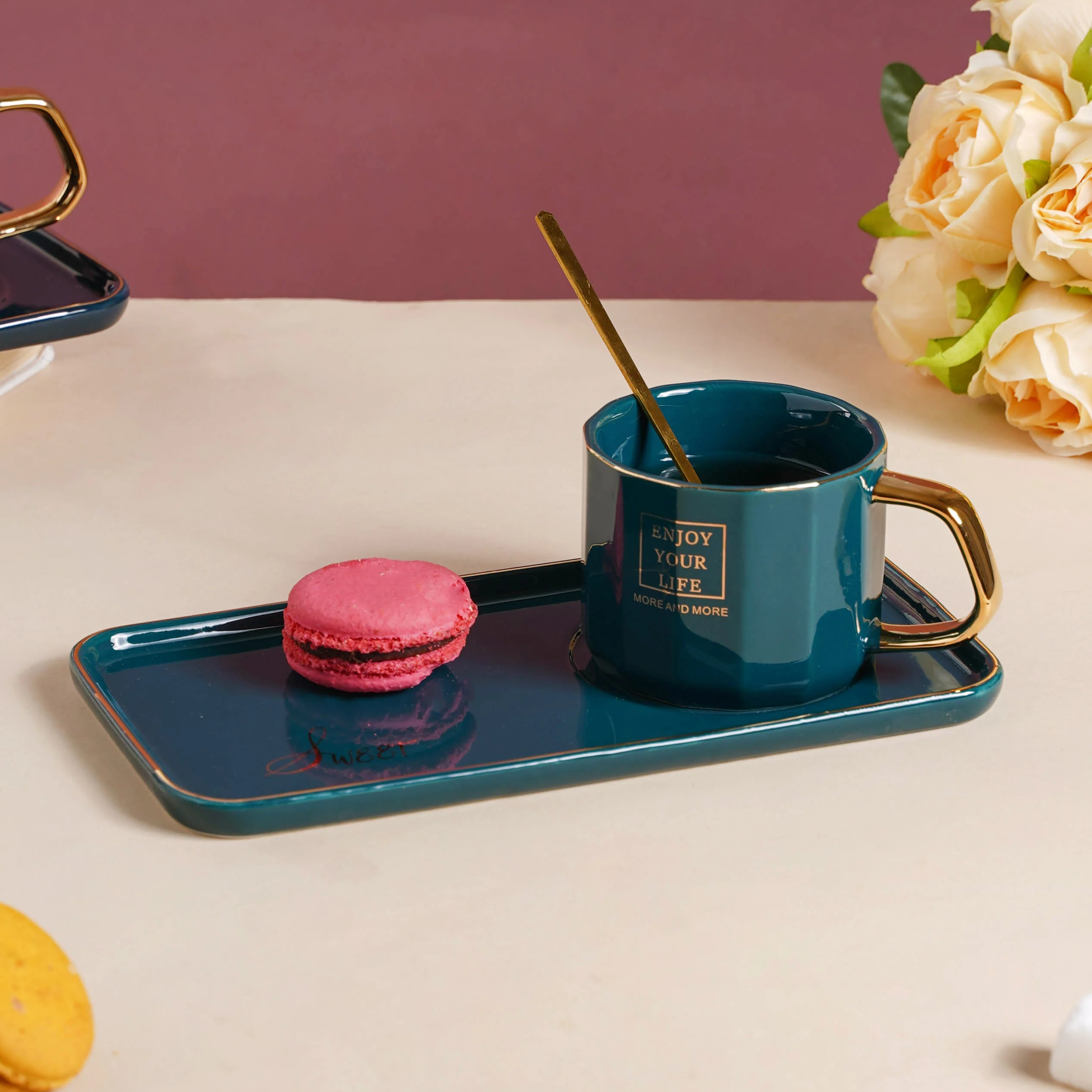 Ceramic Cup and Tray - Image 10