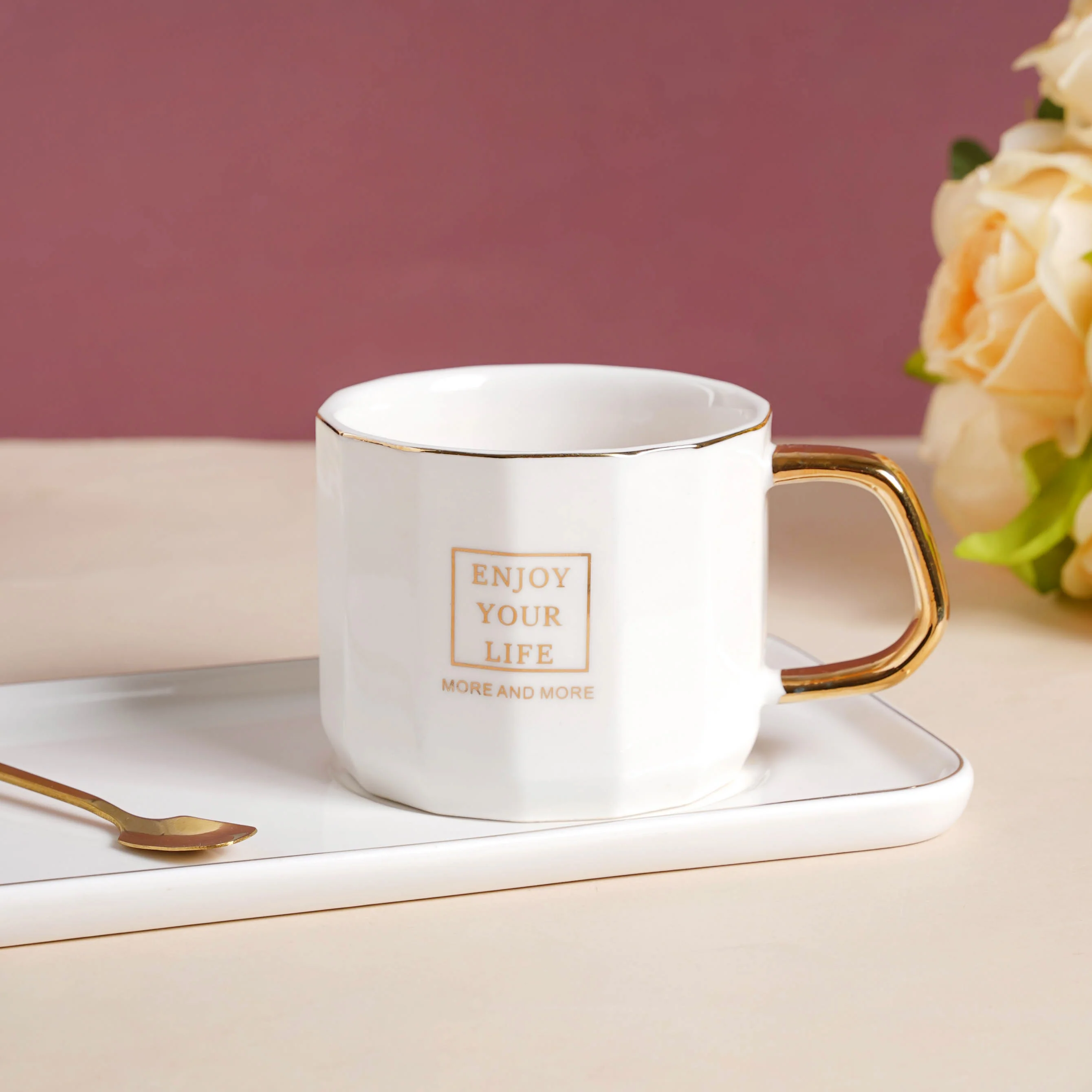 Ceramic Cup and Tray - Image 14