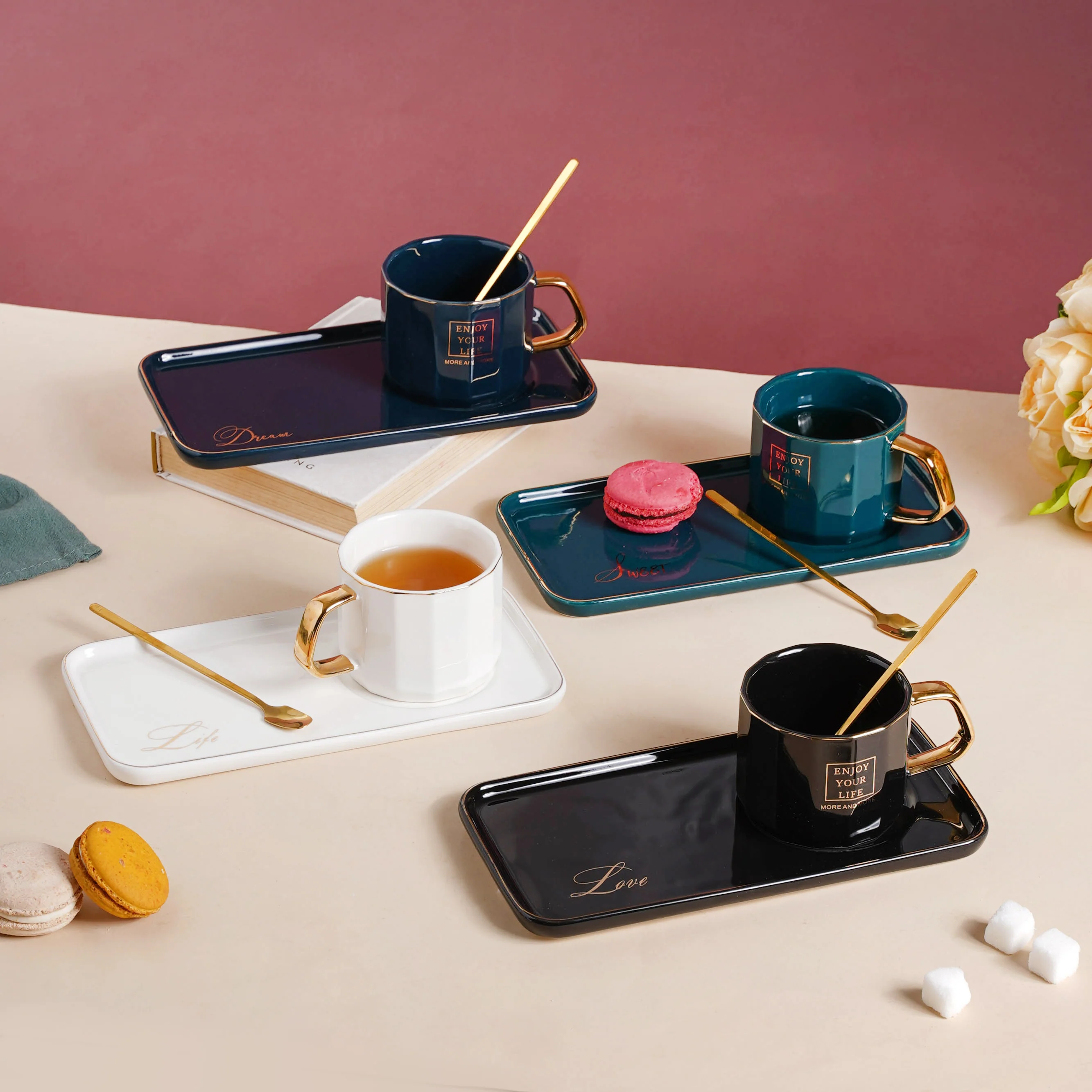 Ceramic Cup and Tray - Image 8