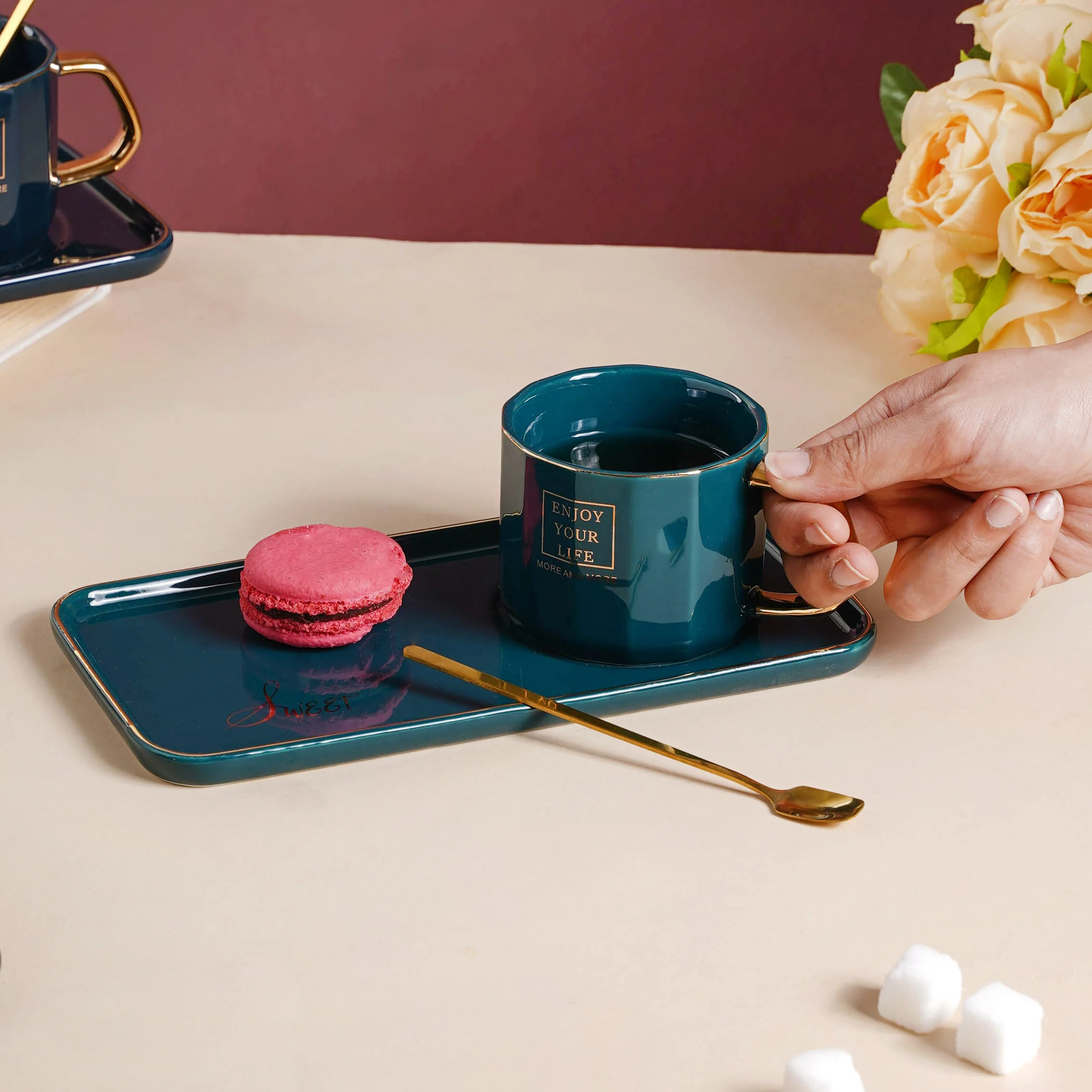 Ceramic Cup and Tray - Image 9