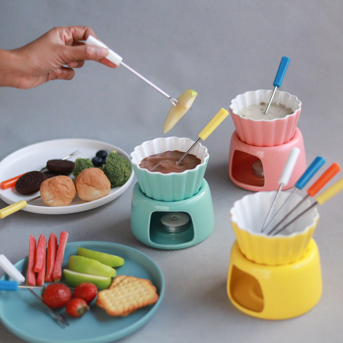 Ceramic Fondue Pot - Image 7