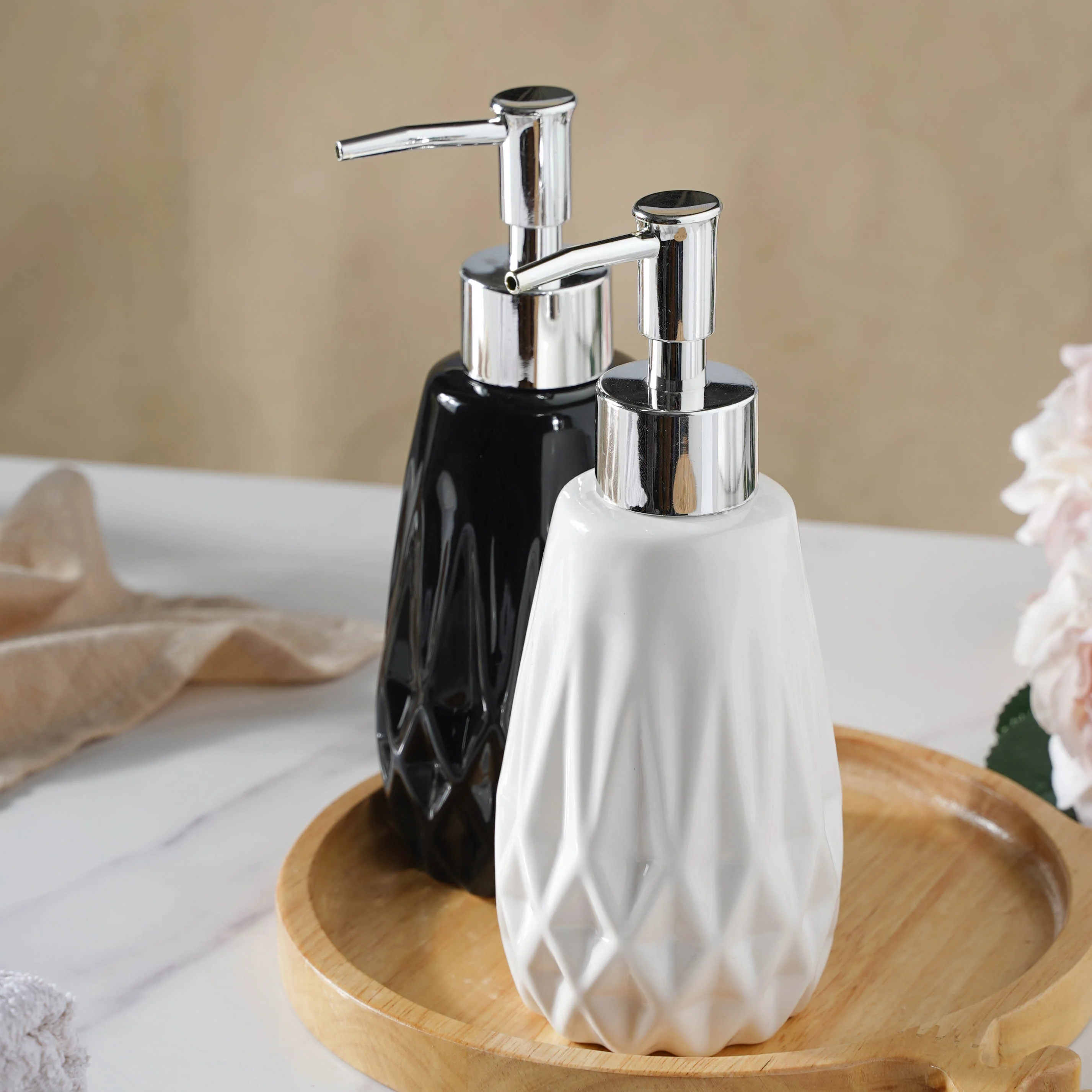 Ceramic Hand Soap Dispenser Bottle With a Pump - Image 6