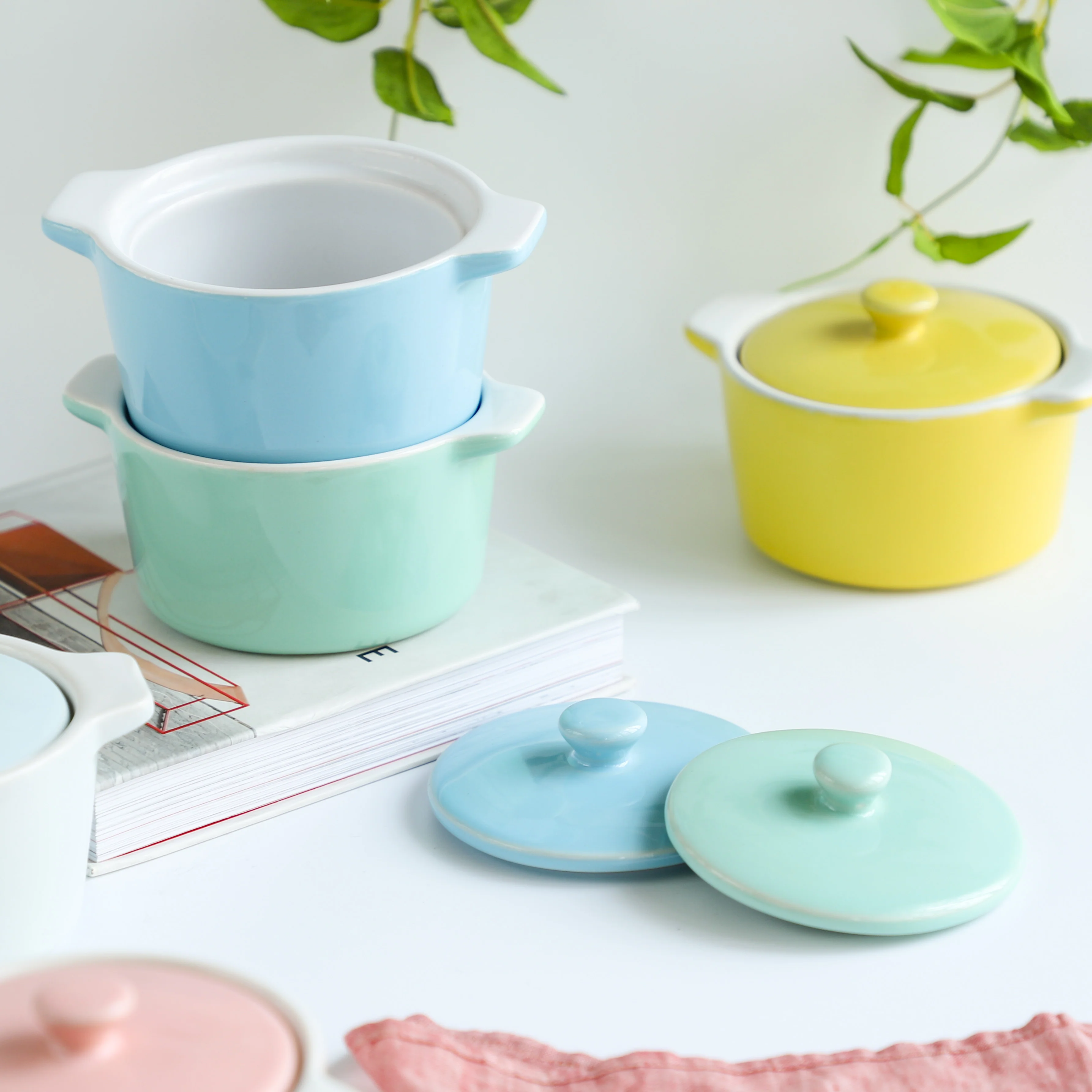 Ceramic Pastel Bowl- Round - Image 14