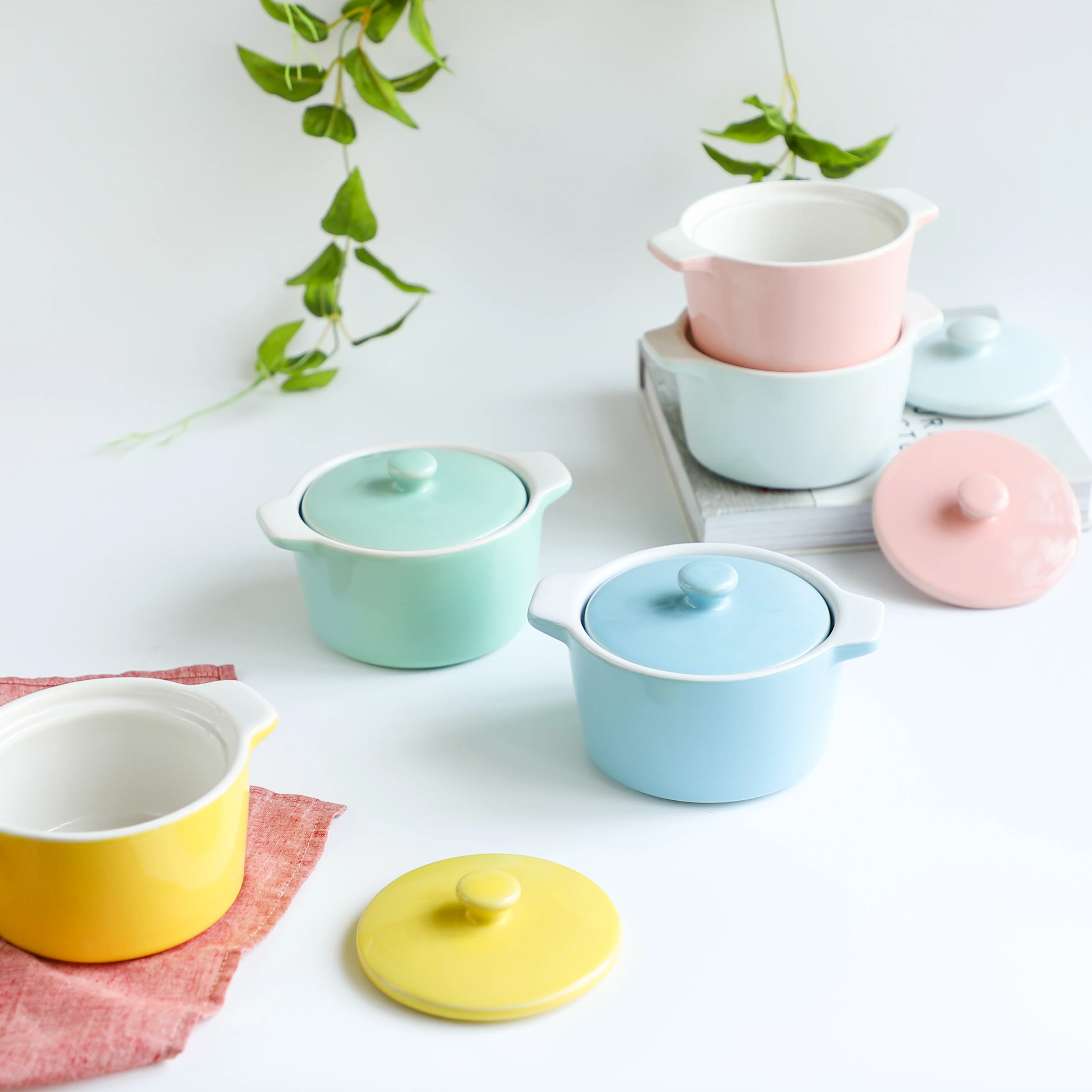Ceramic Pastel Bowl- Round - Image 2