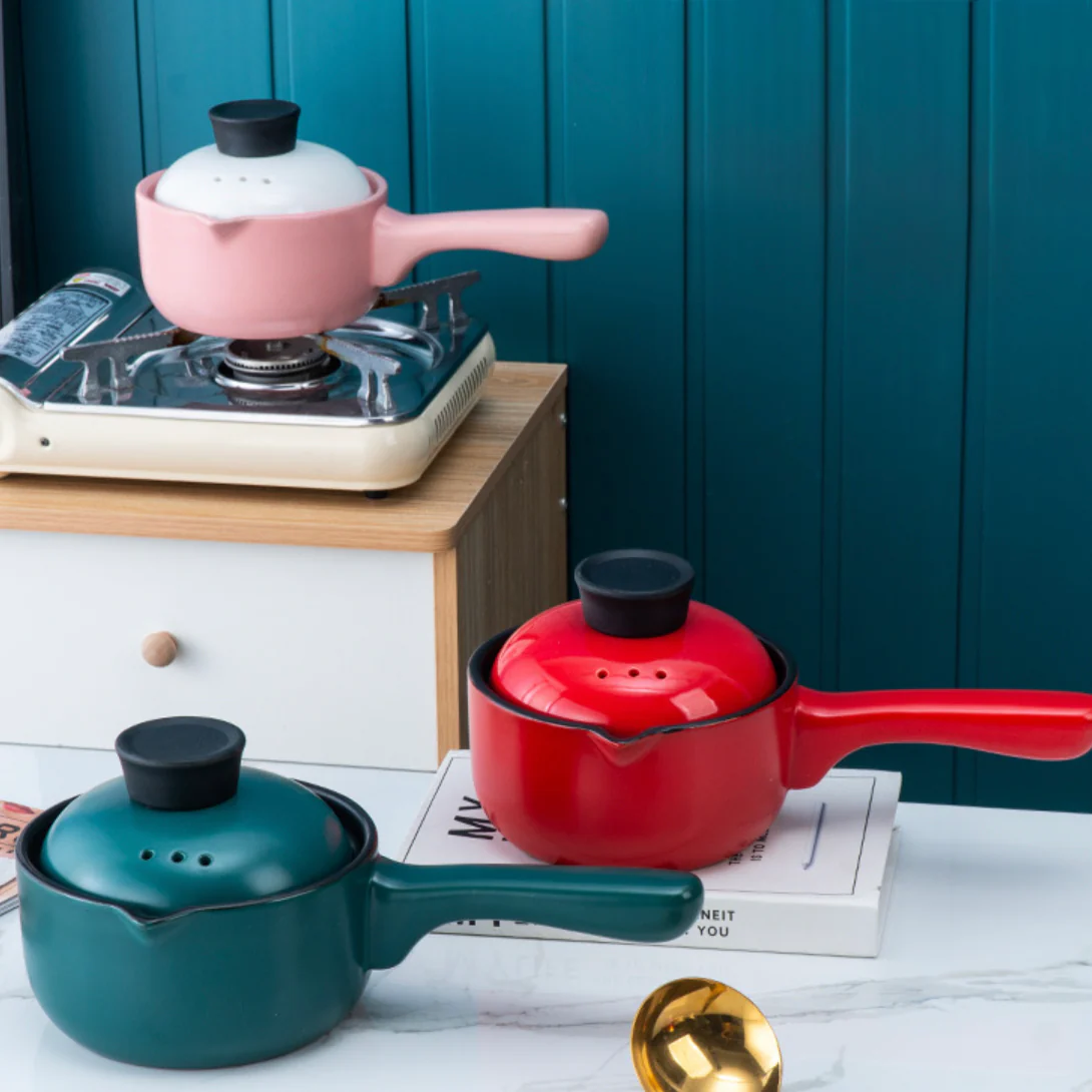 Ceramic Pot With Lid And Handle - Image 9