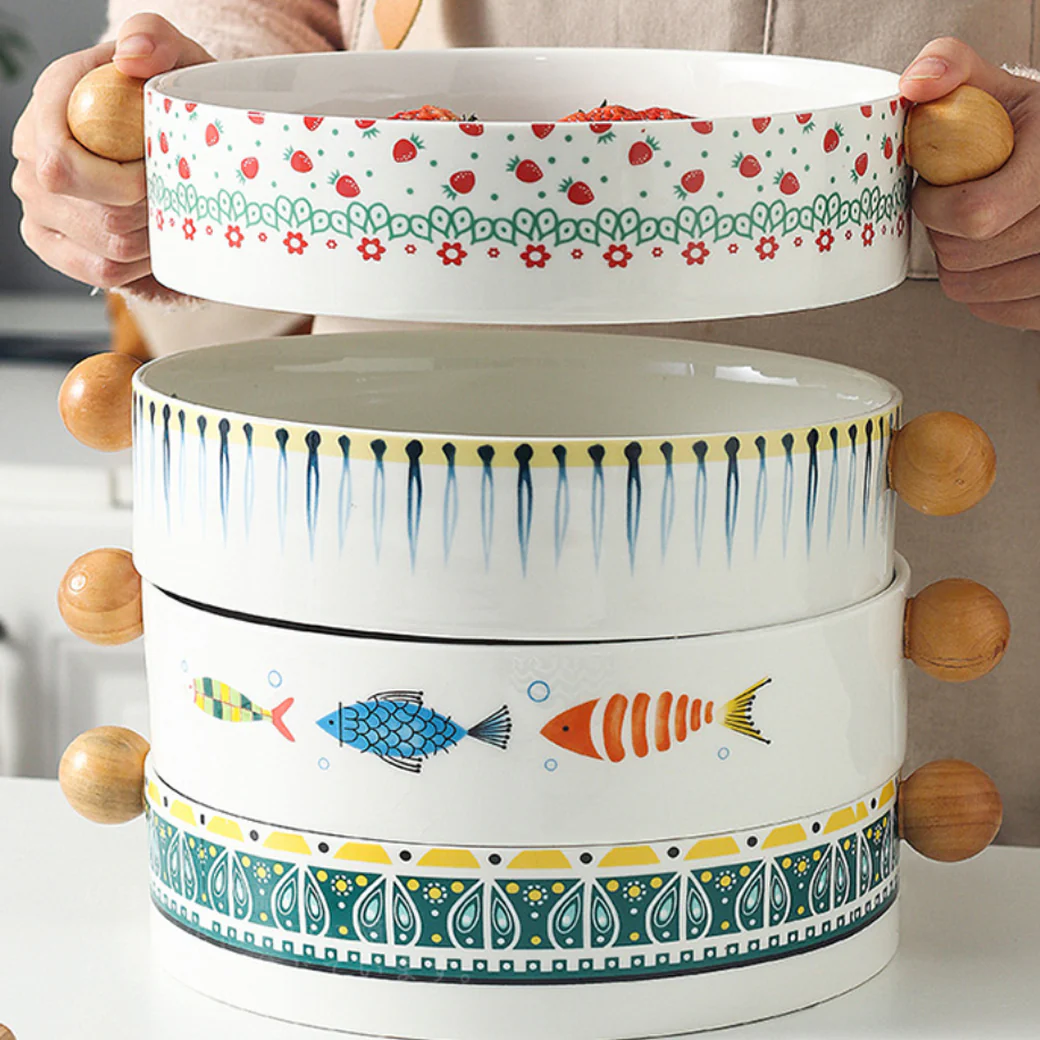 Ceramic Salad Bowl - Image 2