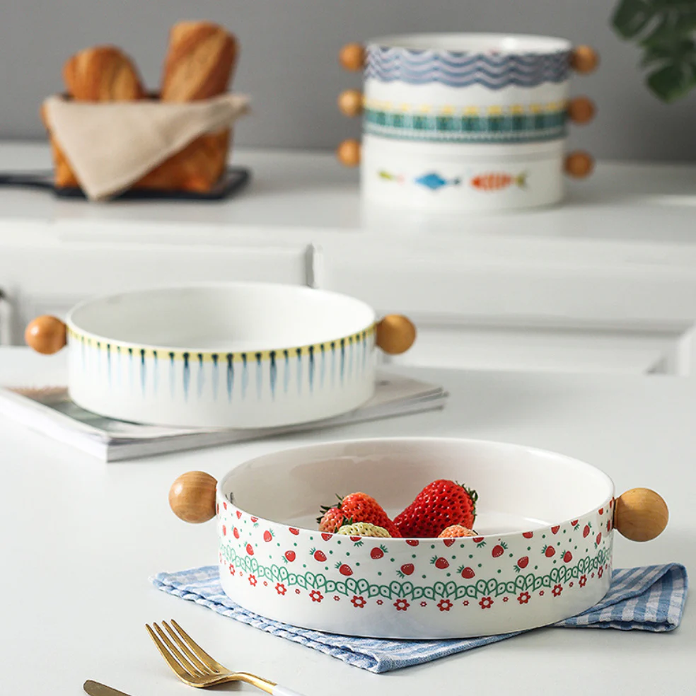 Ceramic Salad Bowl - Image 3