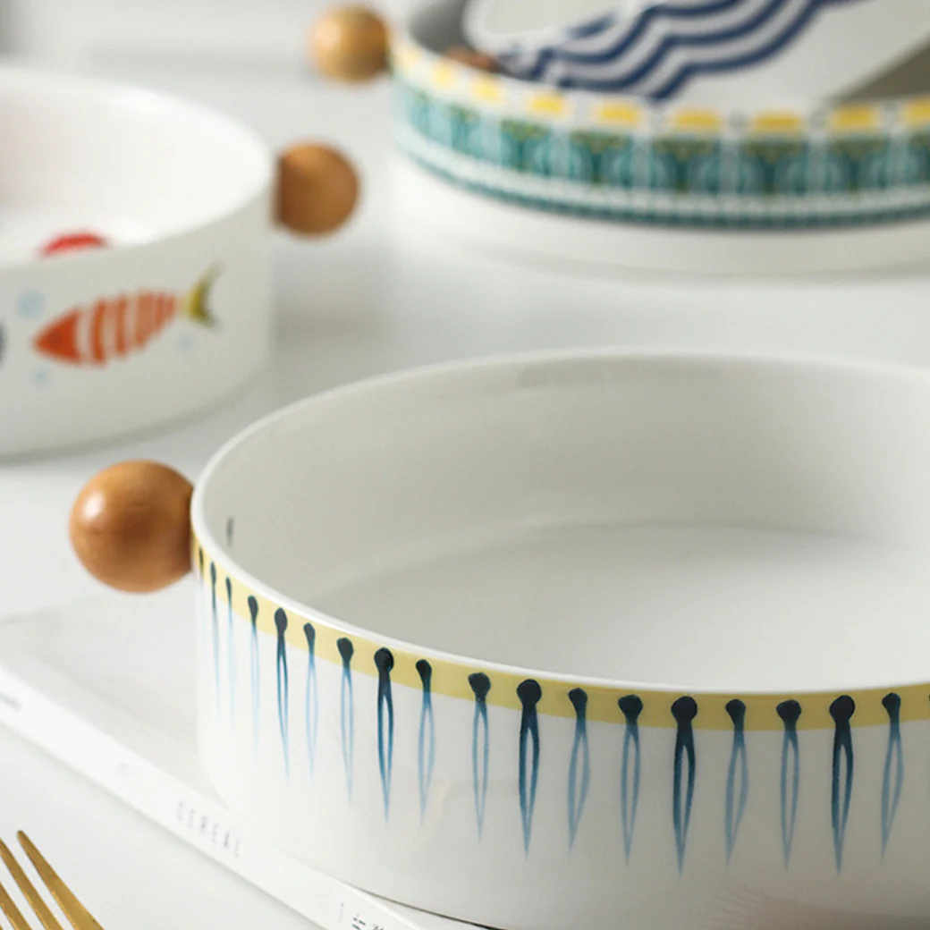 Ceramic Salad Bowl - Image 8
