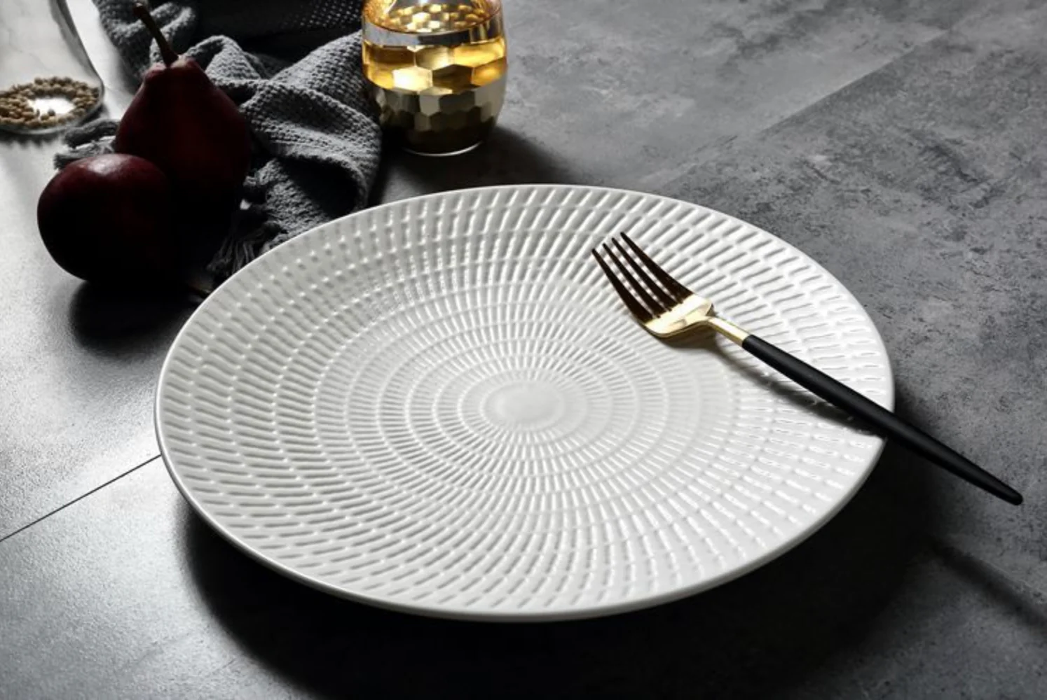 Ceramic White Dinner Plate - Image 4