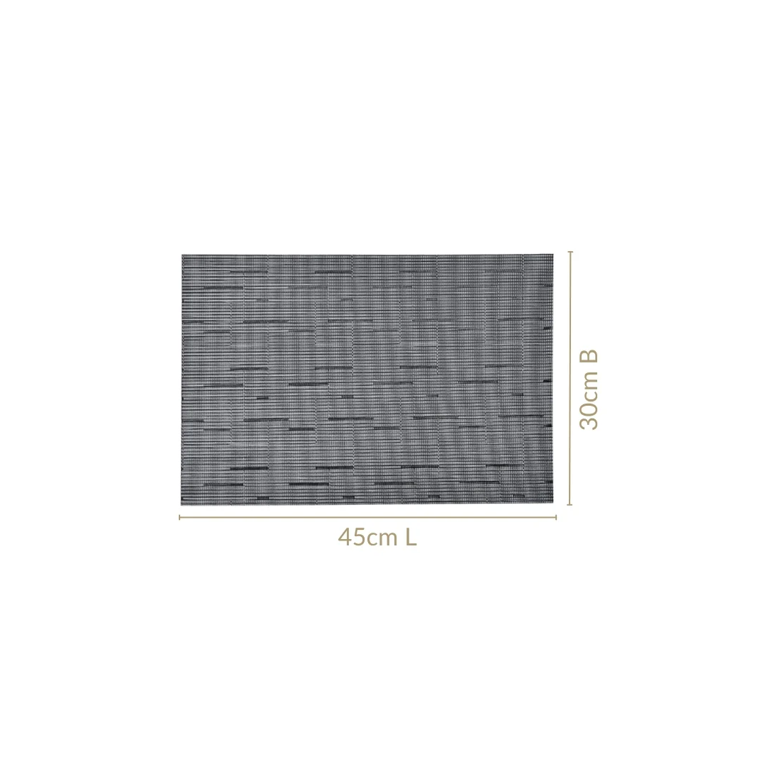 Charcoal Grey Placemat Set Of 6 - Image 4