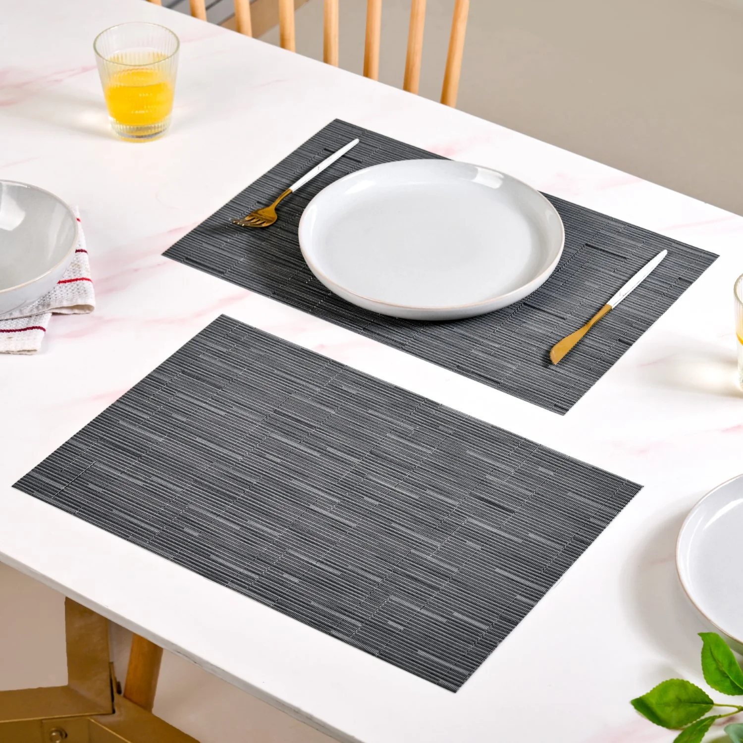 Charcoal Grey Placemat Set Of 6 - Image 8