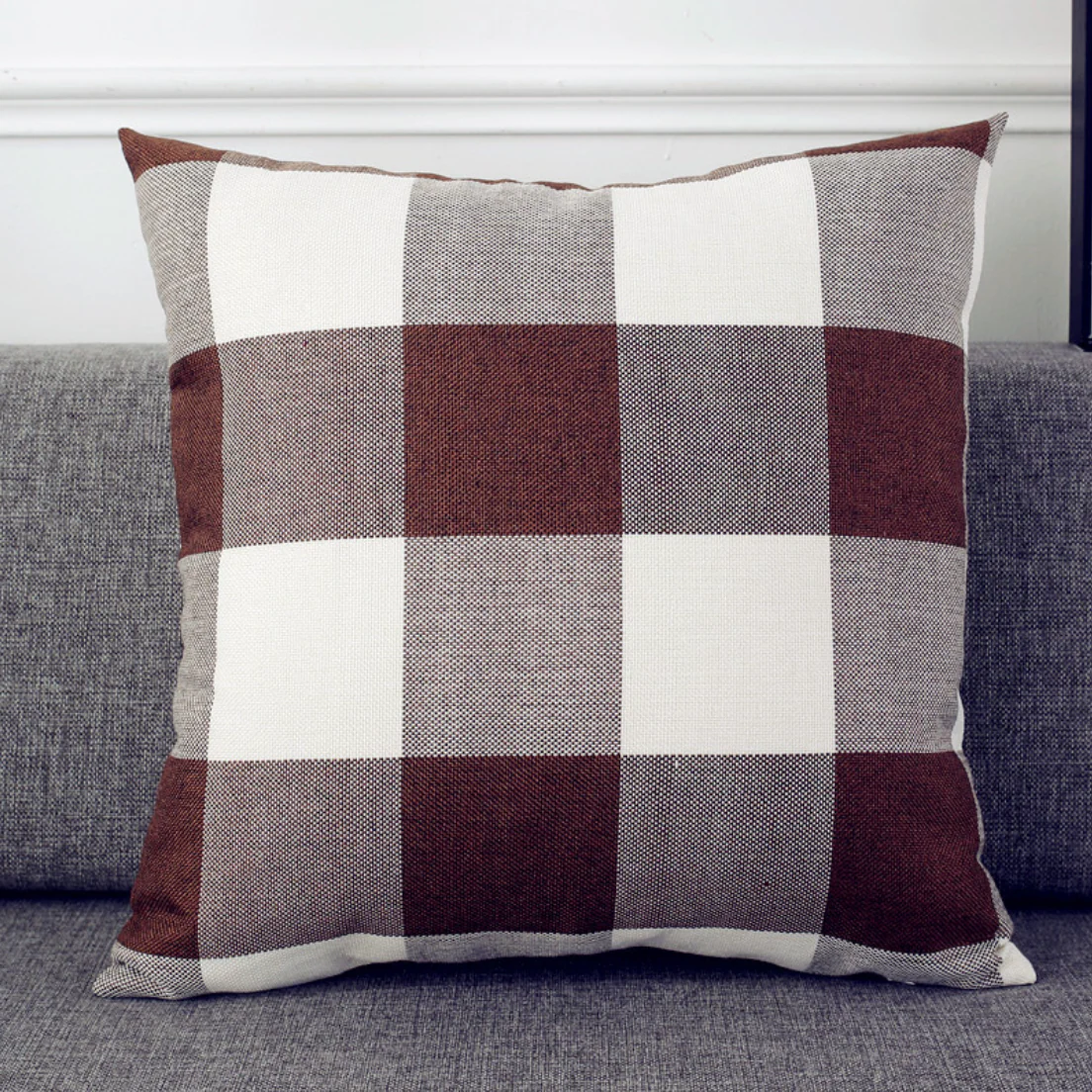 Checked Cushion Cover Set of 2 - Image 19