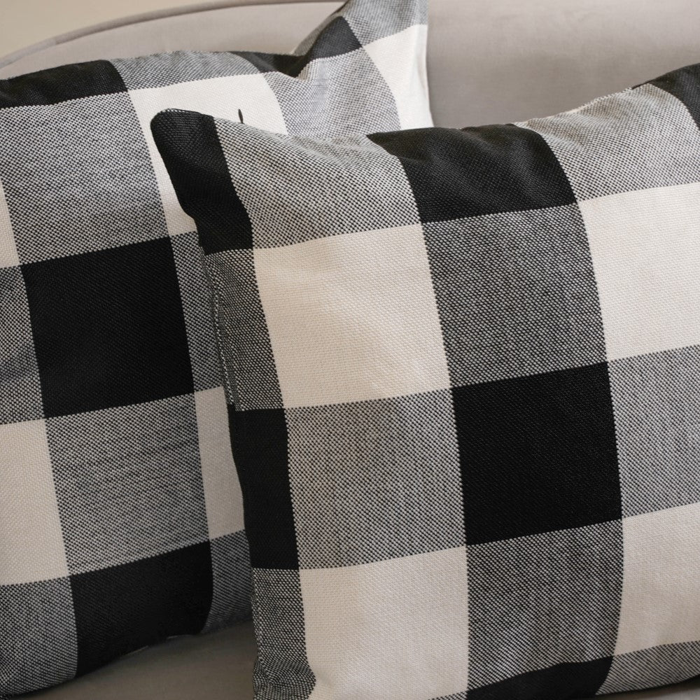 Checked Cushion Cover Set of 2 - Image 2