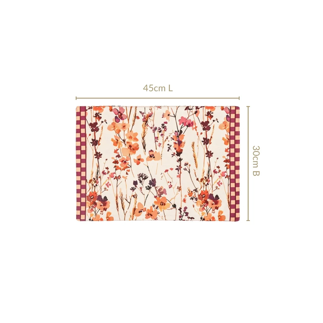 Checkered Border Placemat Set Of 4 - Image 4