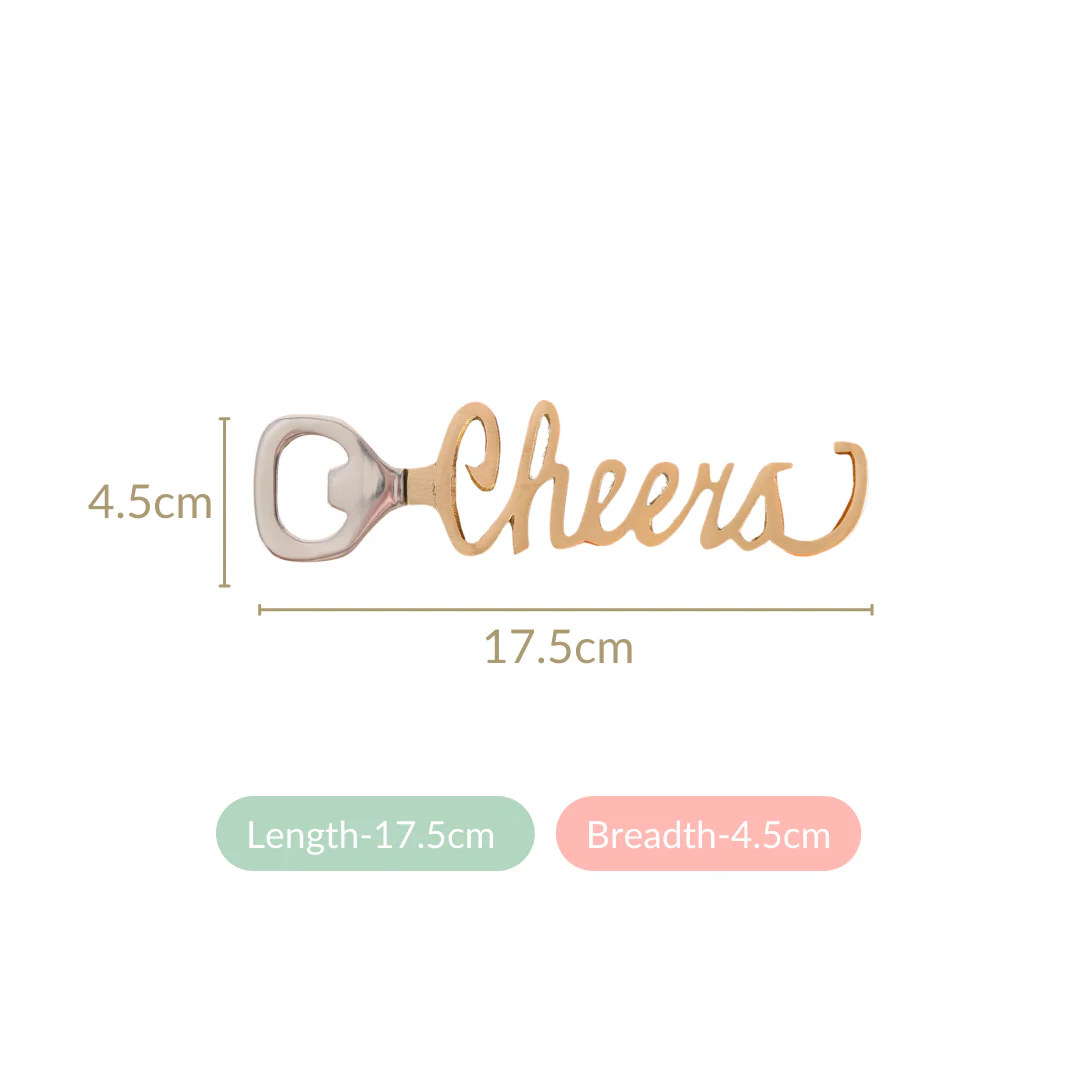 Cheers Stainless Steel Bottle Opener - Image 5
