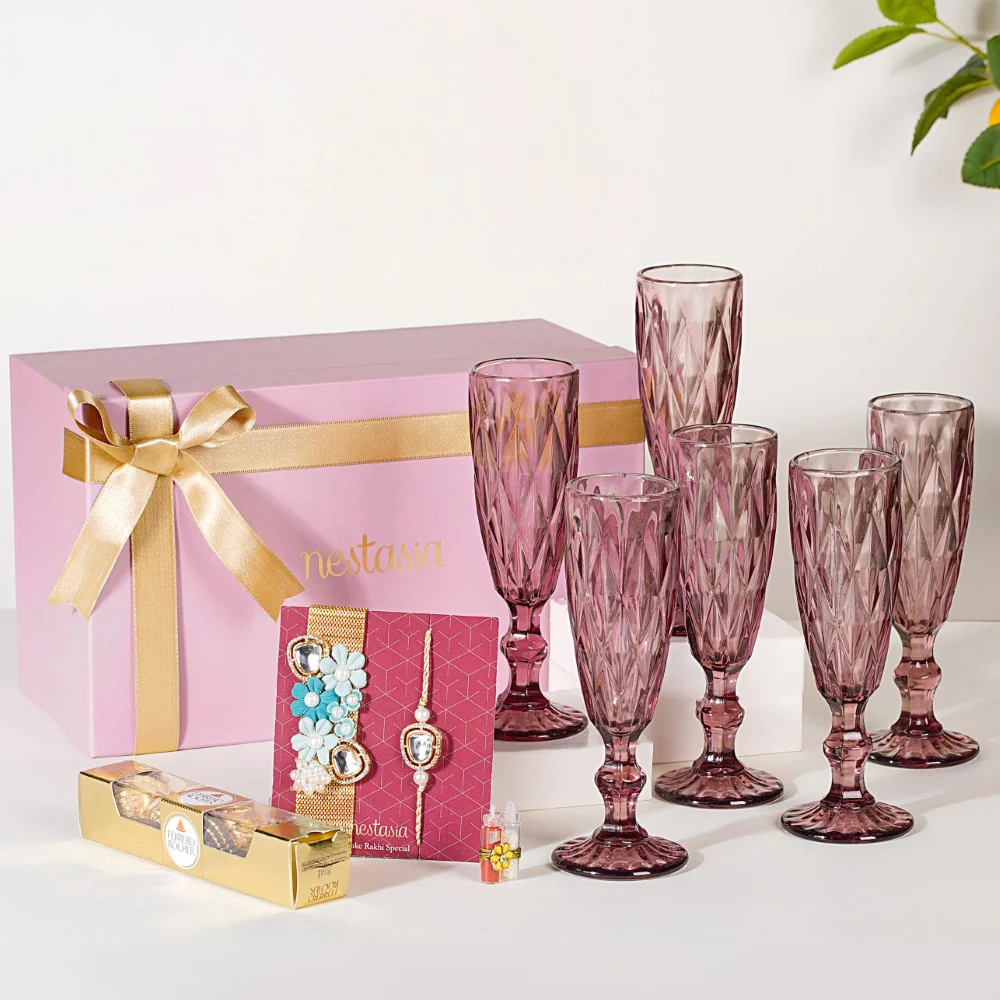 Cheers To Rakhi Gift Hamper Set Of 5 - Image 6