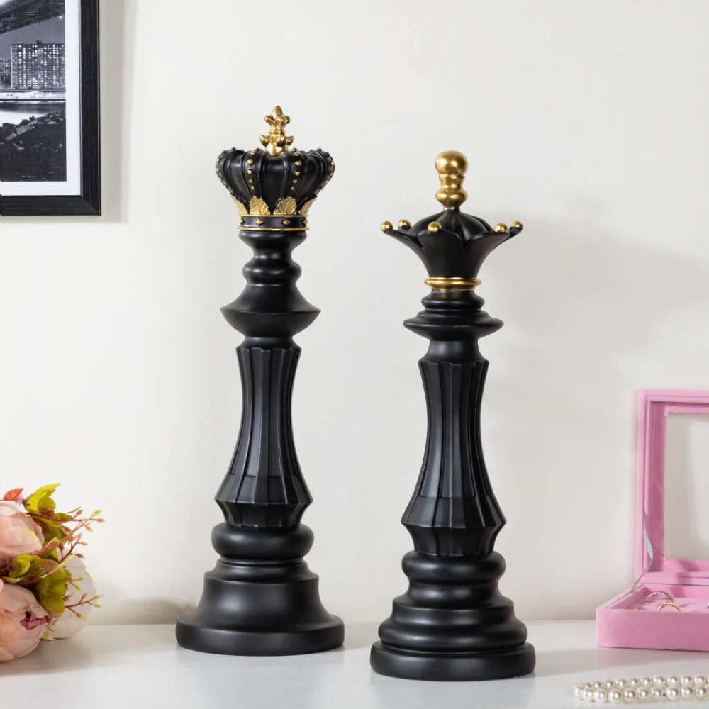 Chess King Showpiece Black 15 Inch - Image 7
