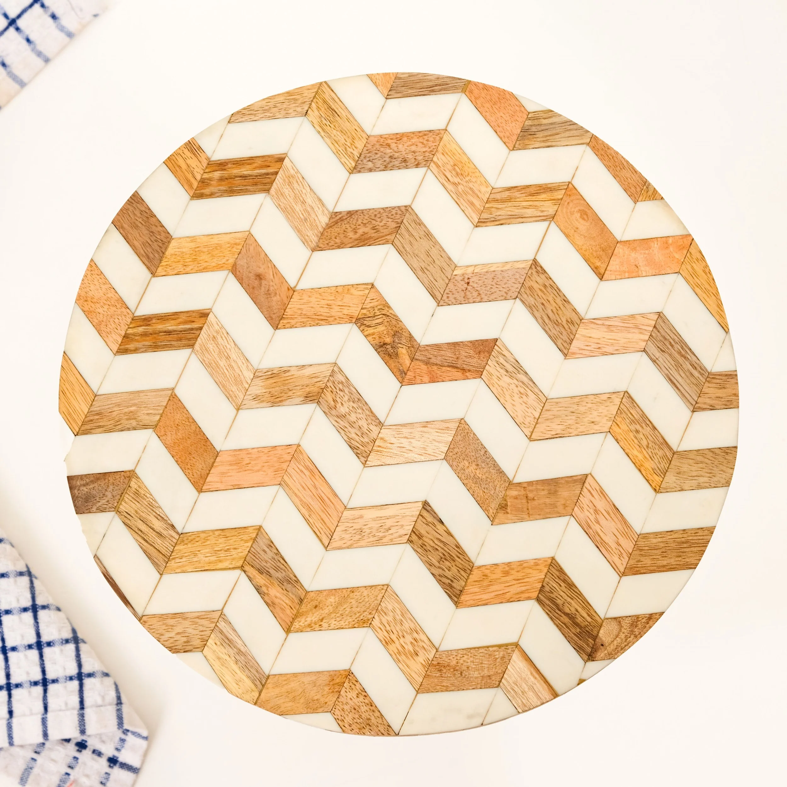 Chevron Mosaic Wooden Riser - Image 3