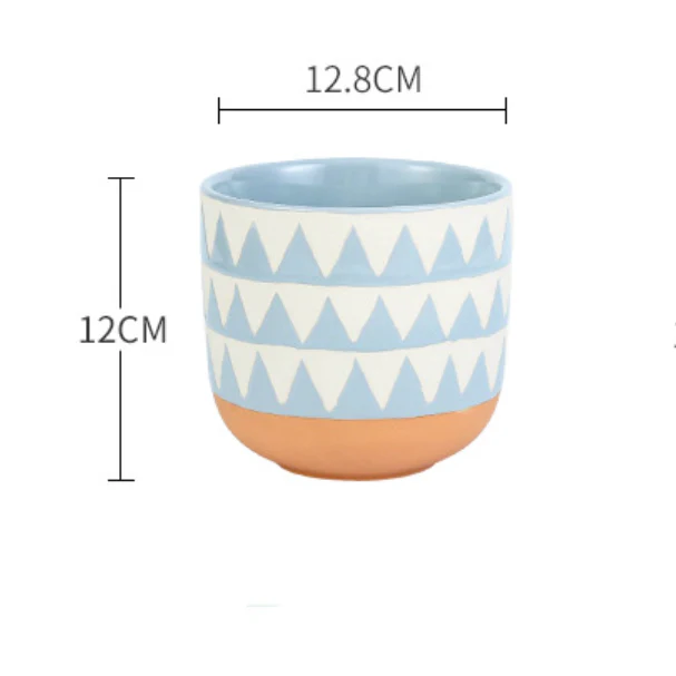 Chevron Pottery Vase - Image 5