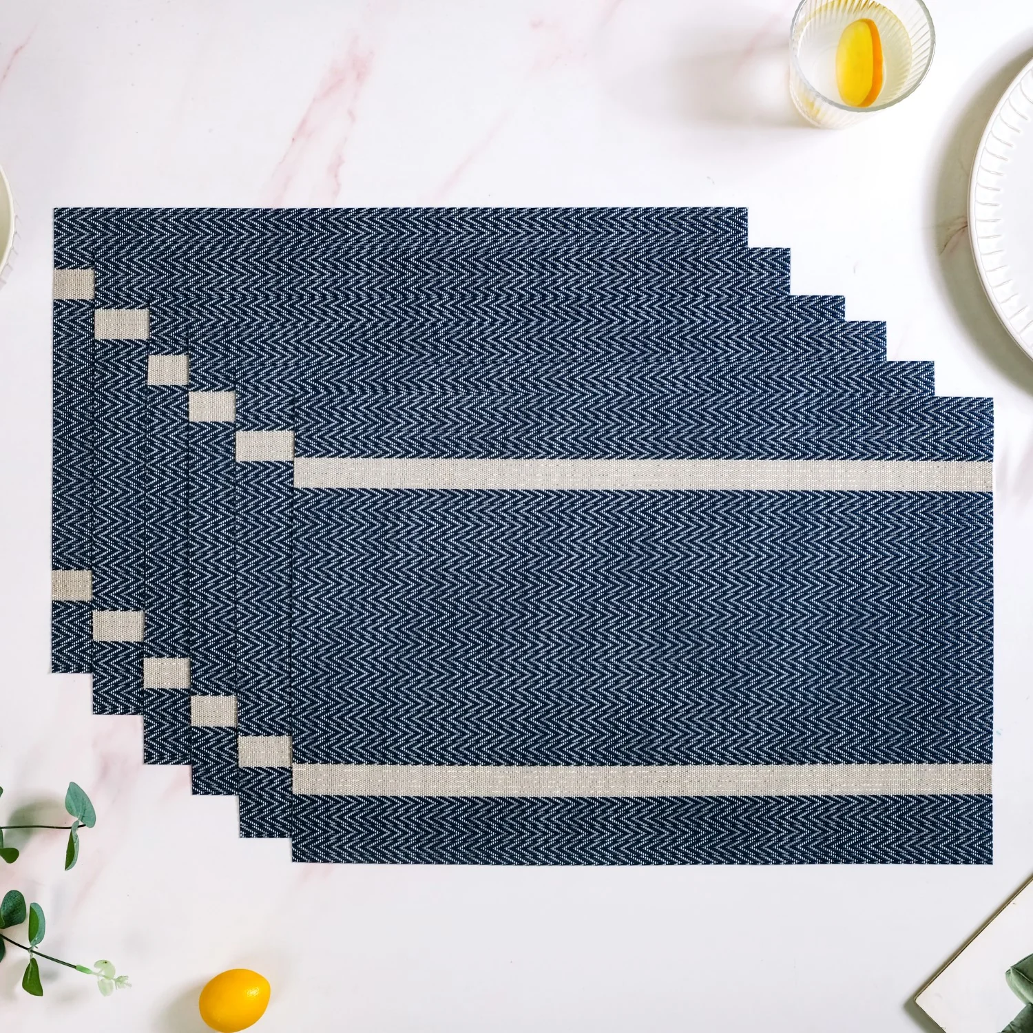 Chevron Table Mat Set Of 6 - Image 2