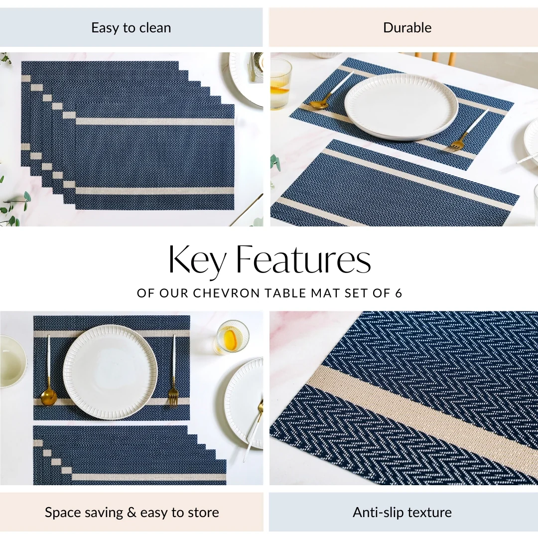 Chevron Table Mat Set Of 6 - Image 5