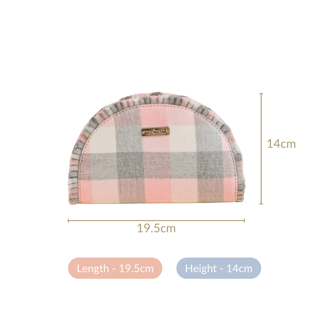 Chic Cotton Makeup Pouch Set Of 2 Pink - Image 5