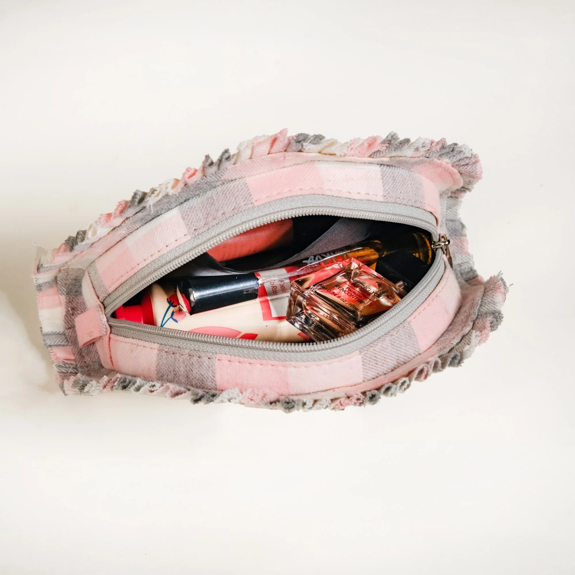 Chic Cotton Makeup Pouch Set Of 2 Pink - Image 7