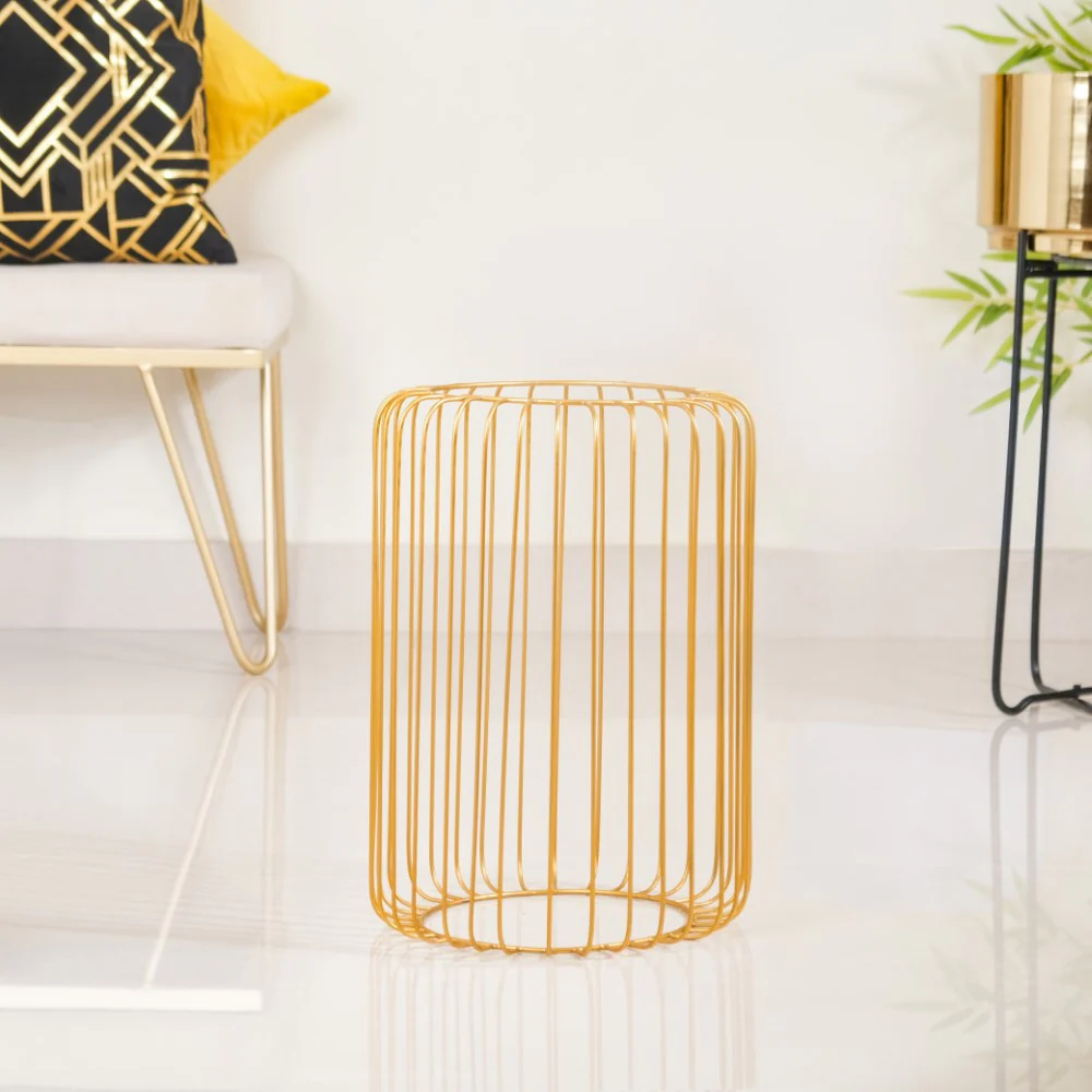 Chic Floor Planter With Gold Stand - Image 4