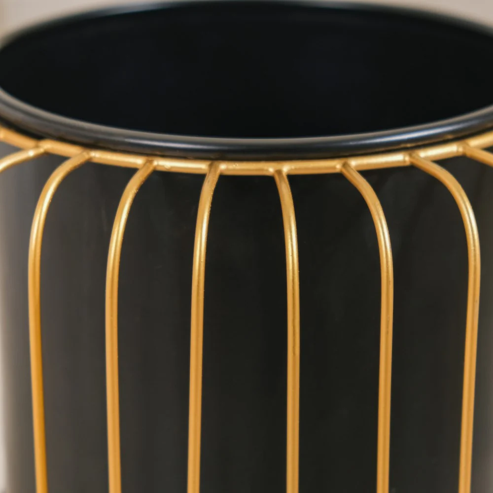 Chic Floor Planter With Gold Stand - Image 8