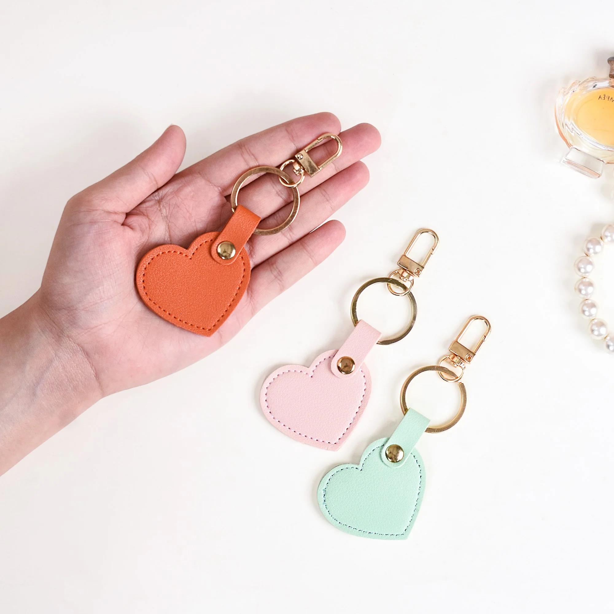 Chic Heart Keychain Set of 3 - Image 4
