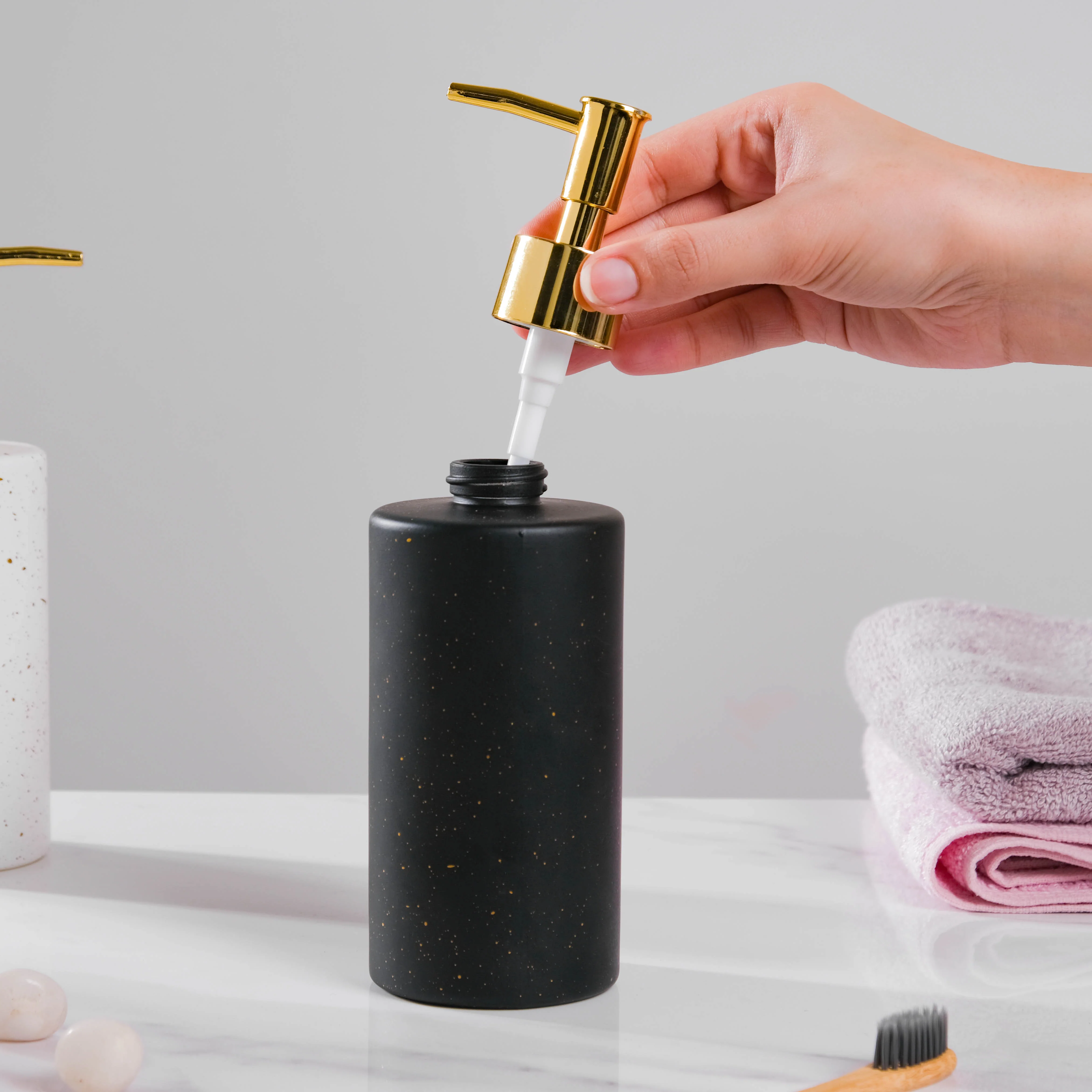 Chimera Black Ceramic Dispenser With Nozzle - Image 5