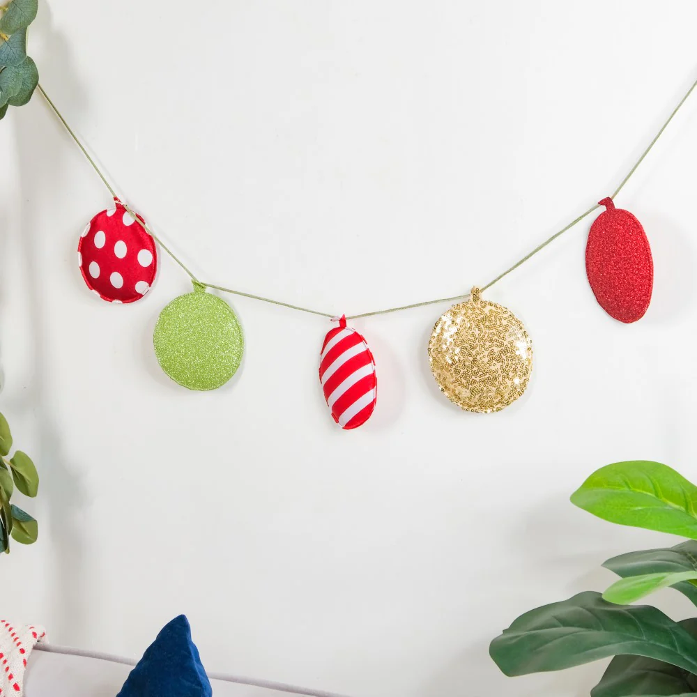 Christmas Baubles Bunting 98 Inch - Image 6