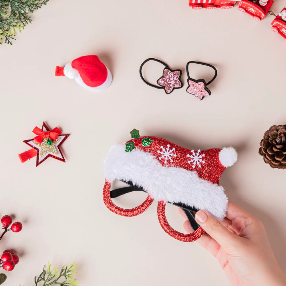 Christmas Cap Glasses Set of 5 - Image 2