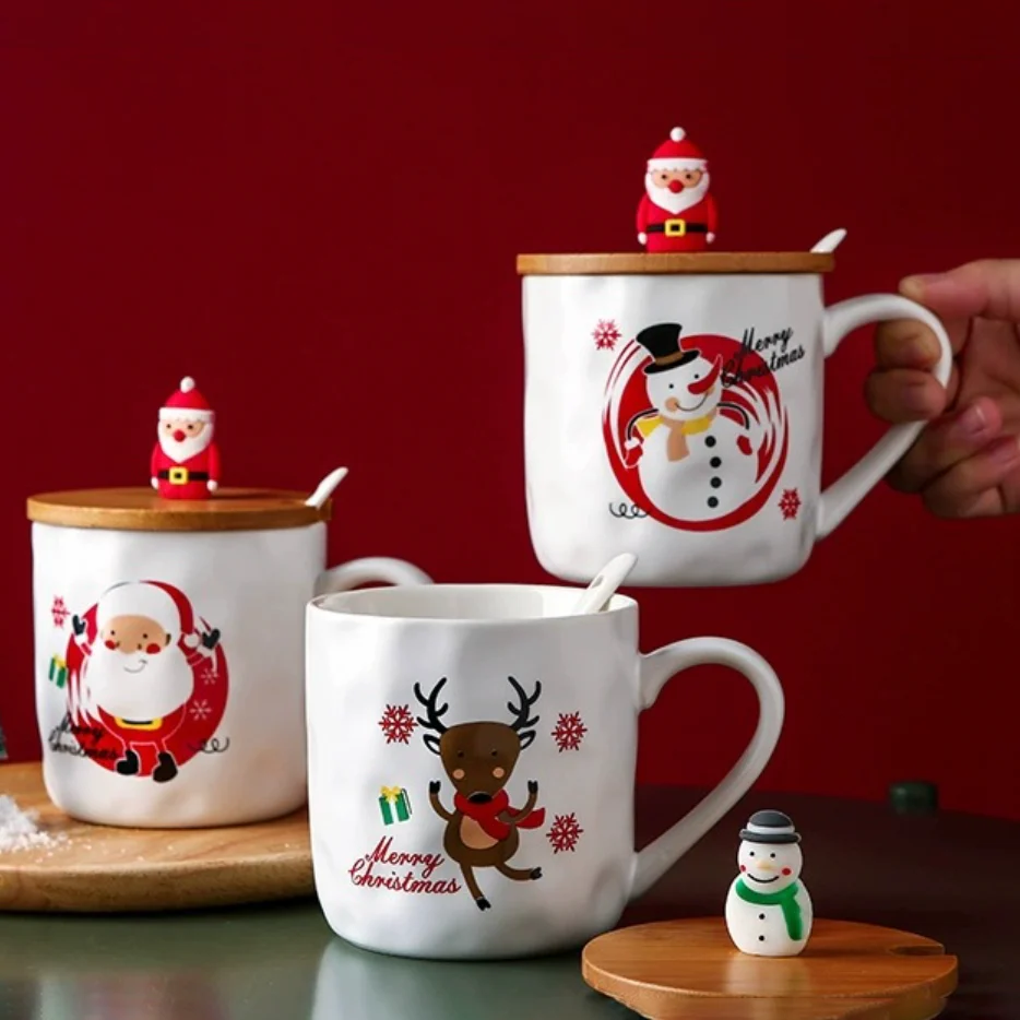 Christmas Cup With Wooden Lid - Image 4