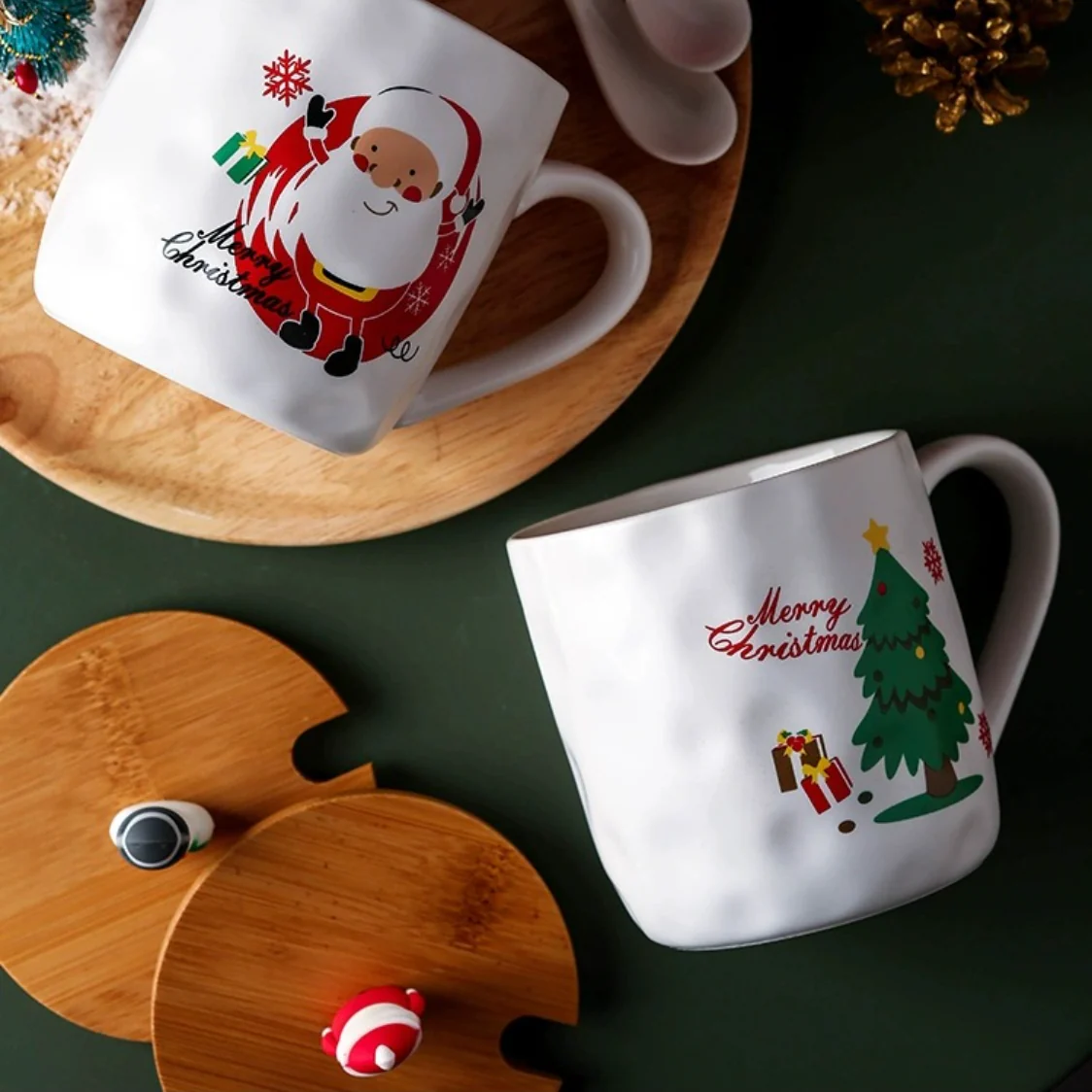 Christmas Cup With Wooden Lid - Image 5