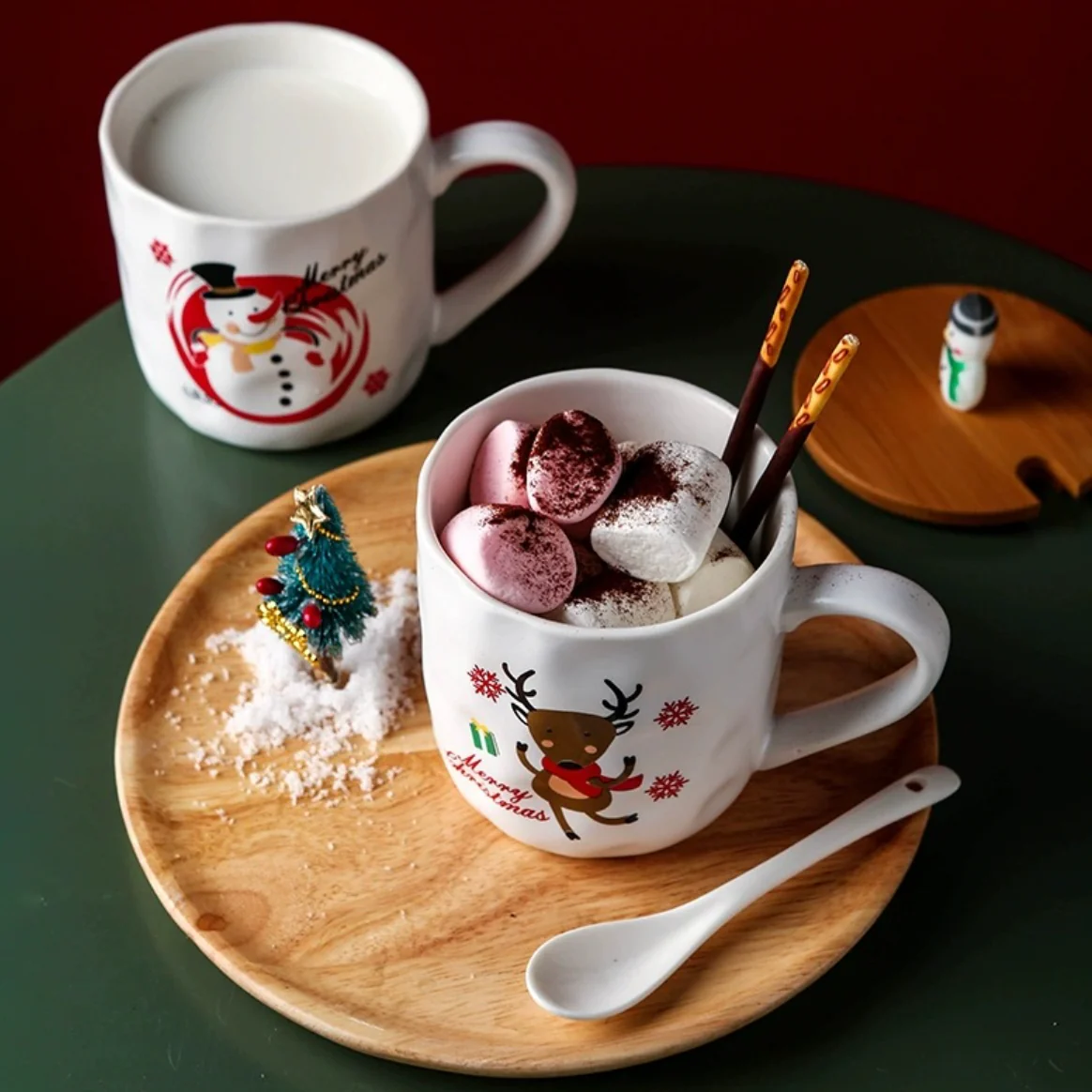 Christmas Cup With Wooden Lid - Image 8