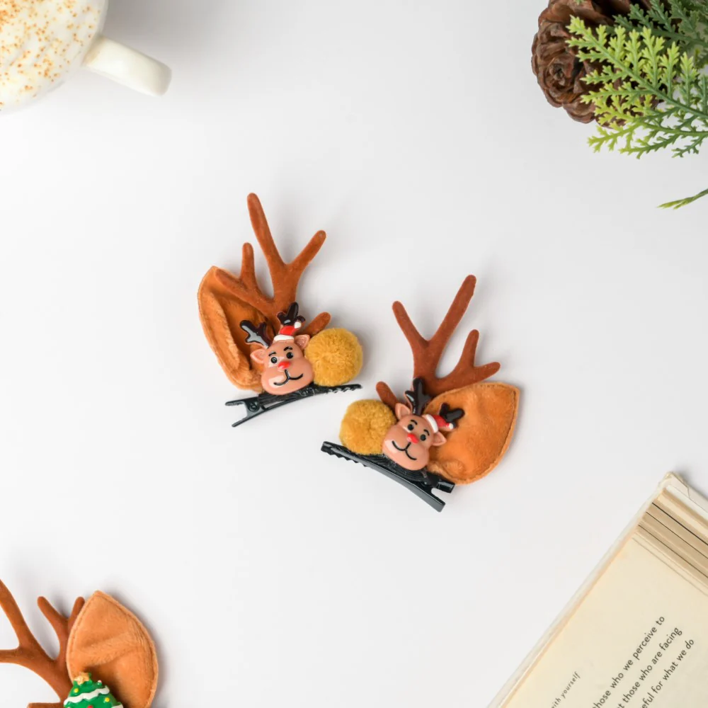Christmas Reindeer Hairclip Set of 2 - Image 6