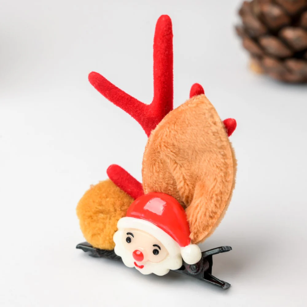 Christmas Santa Hairclip Set Of 2 - Image 4
