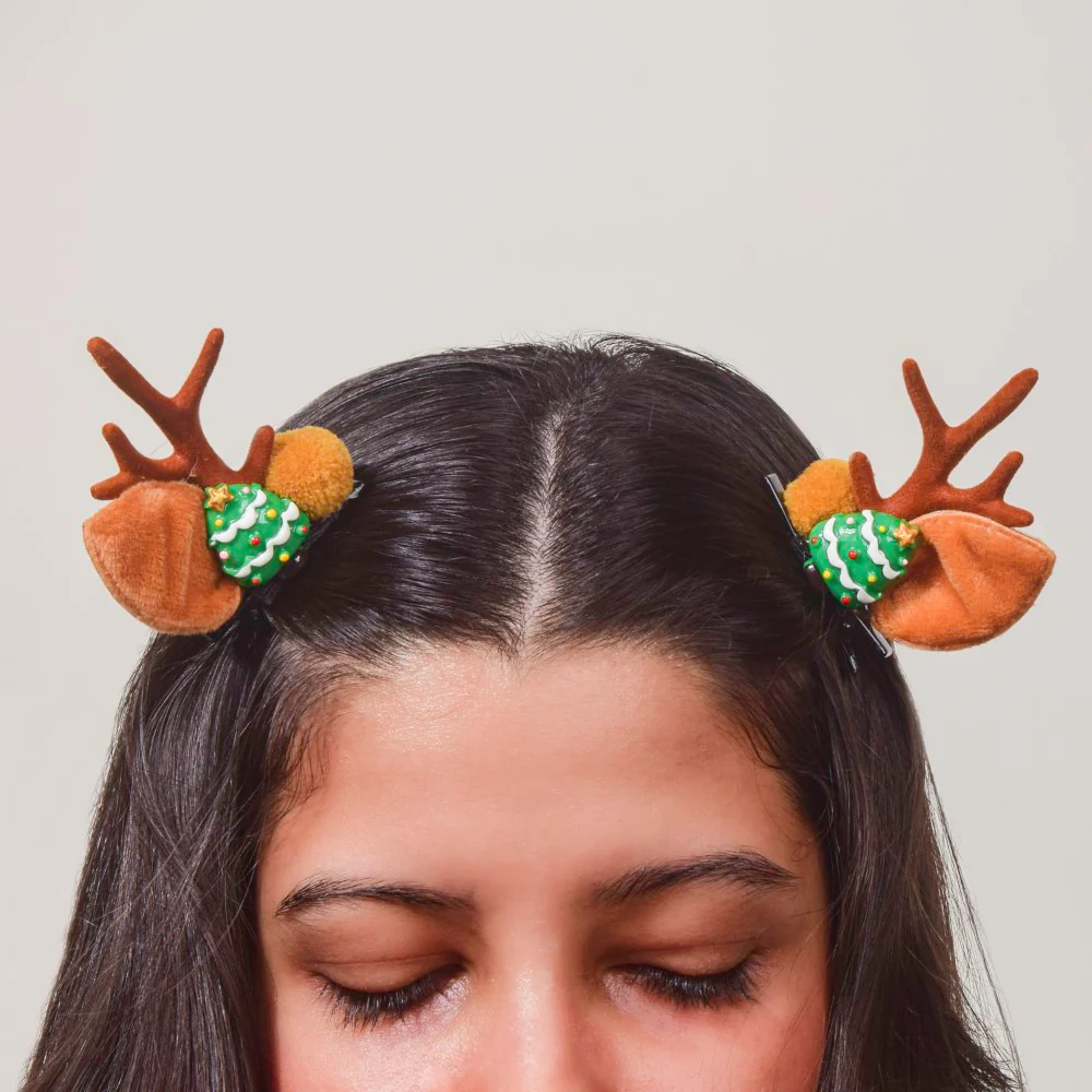 Christmas Tree Hairclip Set Of 2 - Image 2