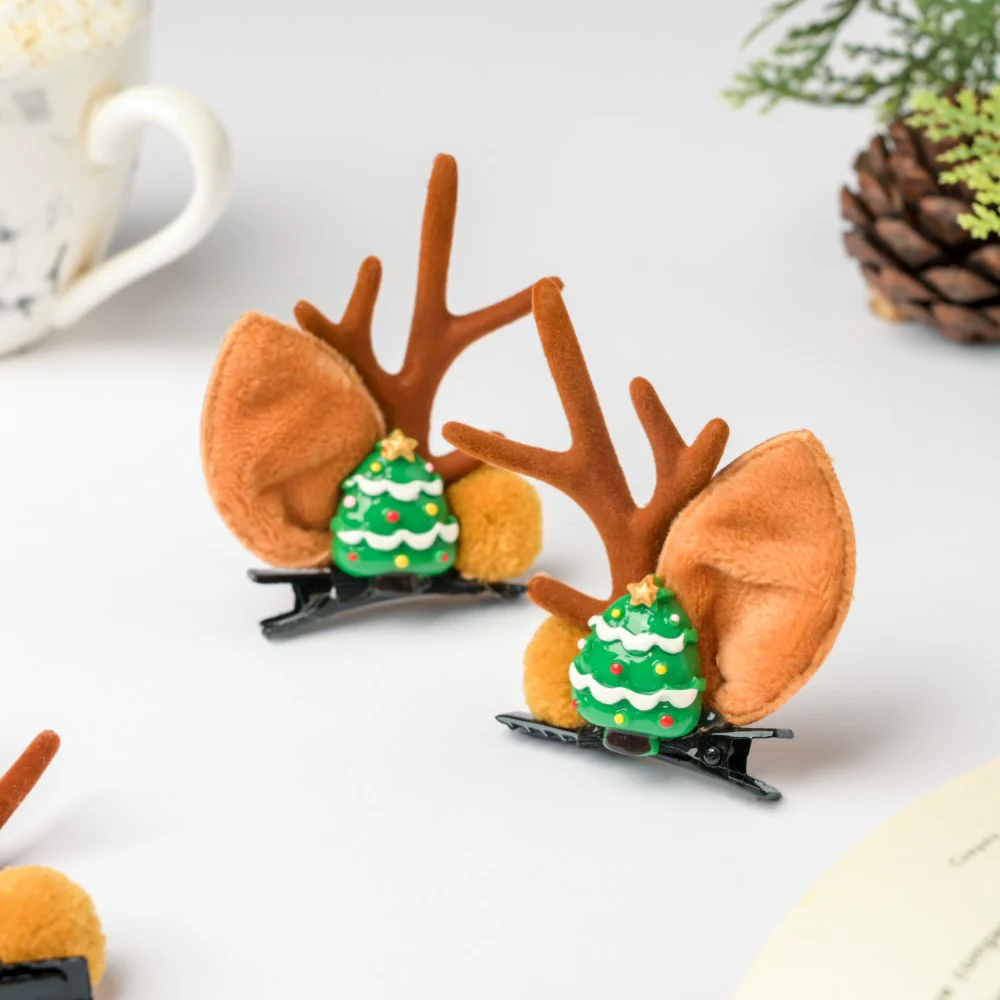 Christmas Tree Hairclip Set Of 2 - Image 4