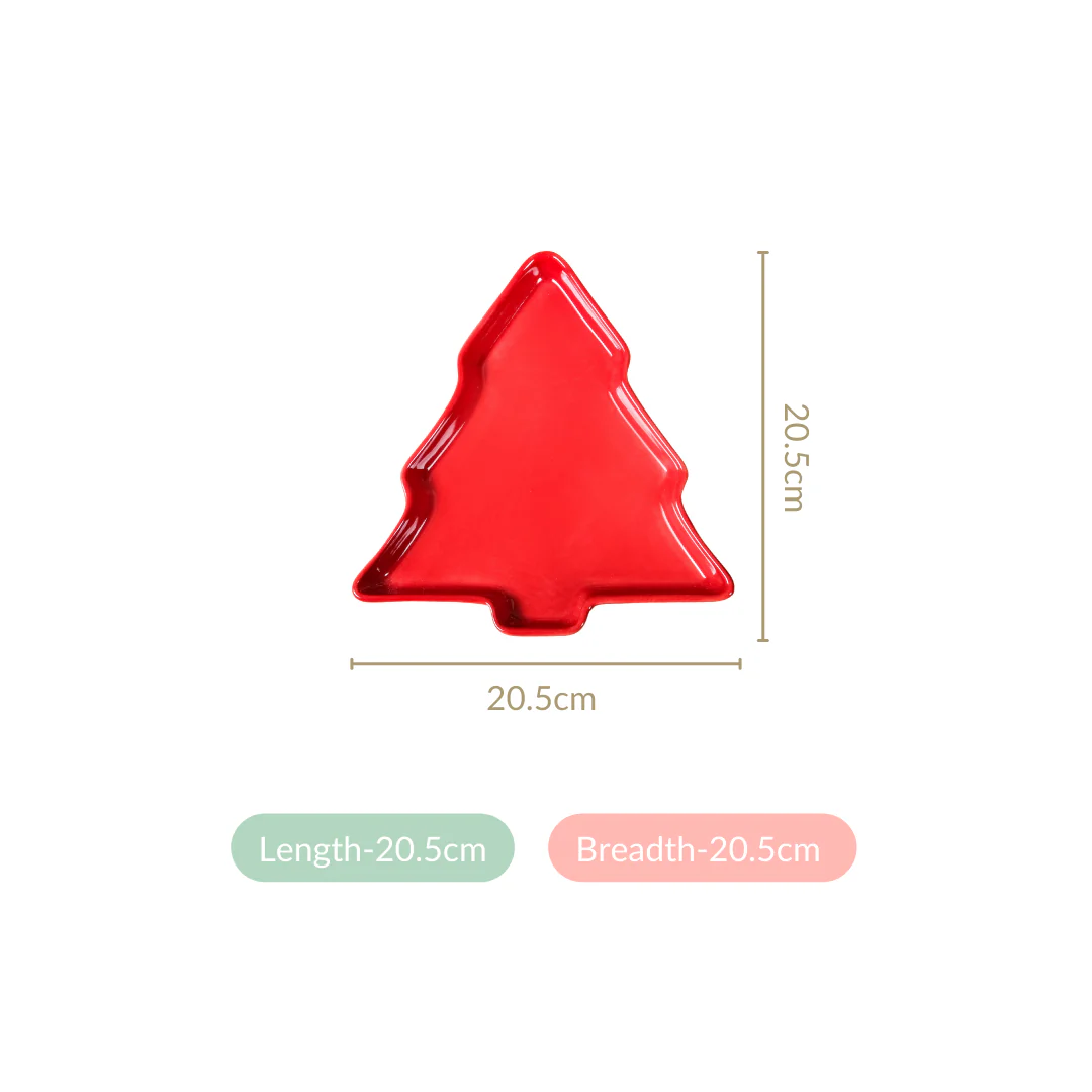 Christmas Tree Snack Plates Set Of 3 - Image 4