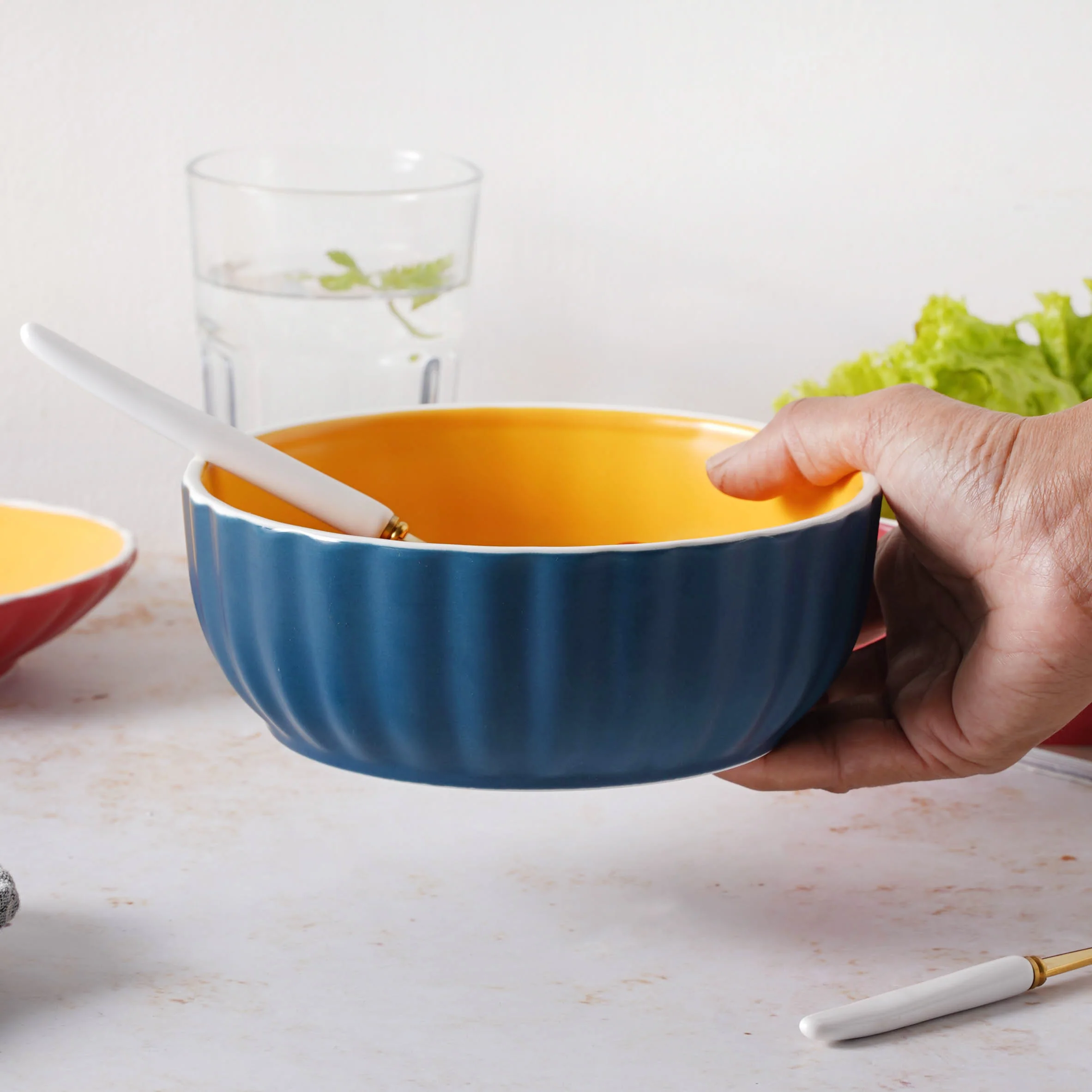 Chrome Salad Bowl 550 ml - Image 9