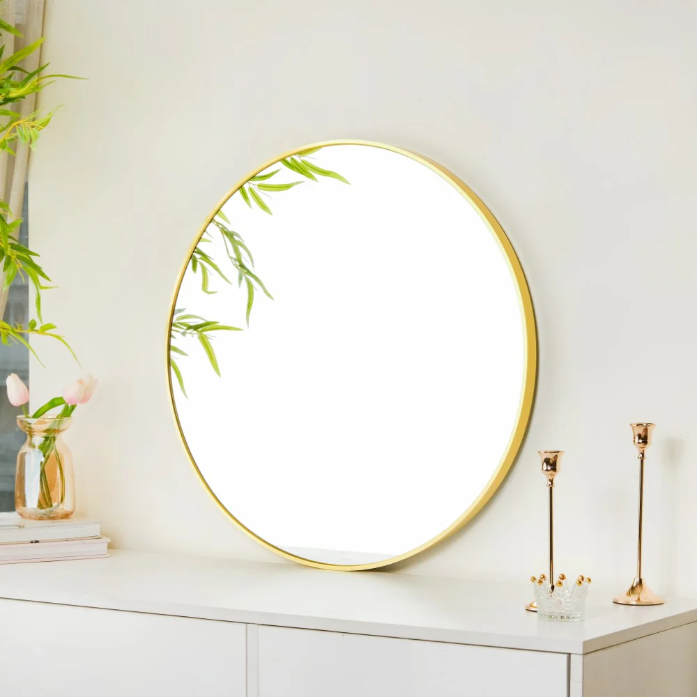 Circle Wall Mirror Gold 23 Inch - Image 4