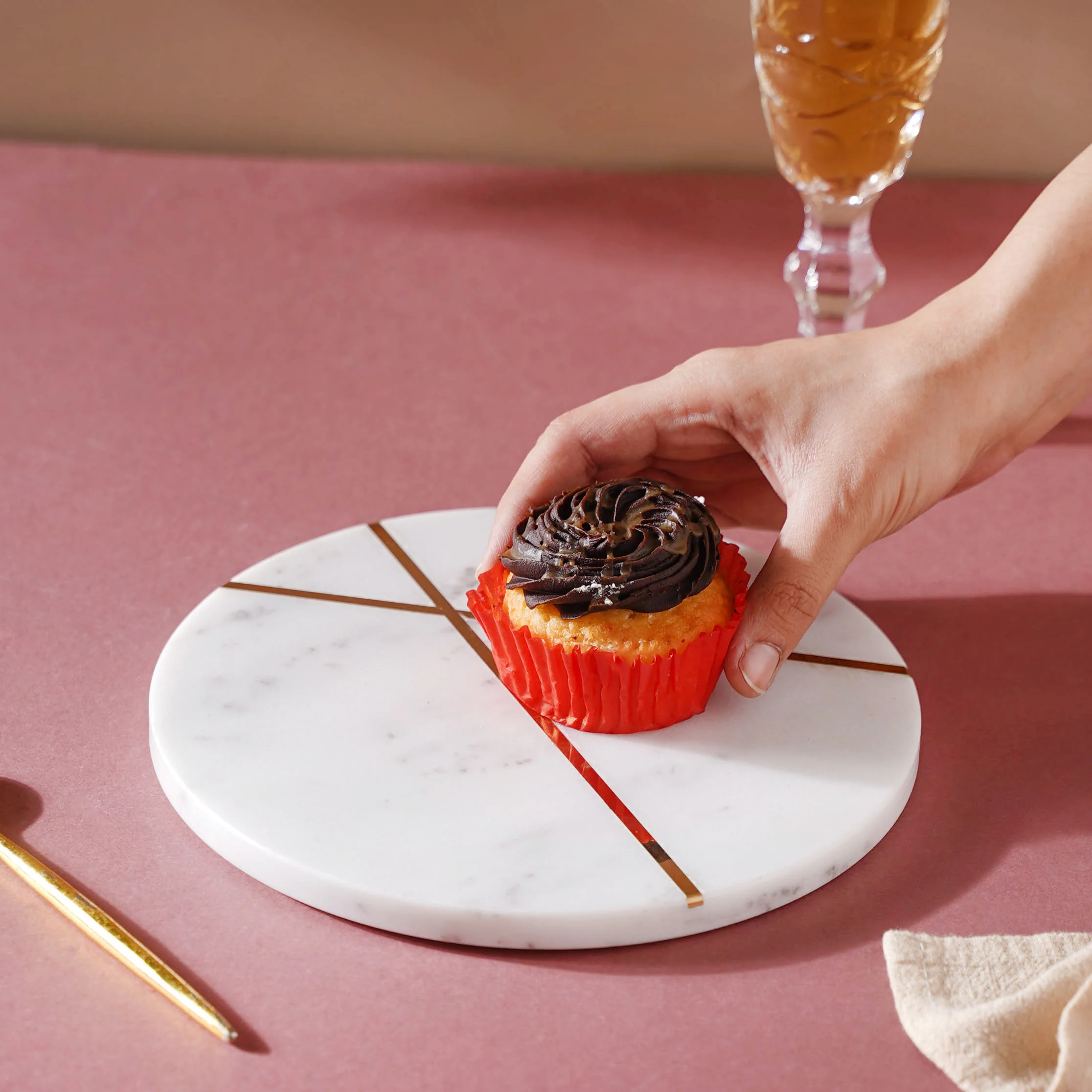 Circular Marble Tray - Image 3