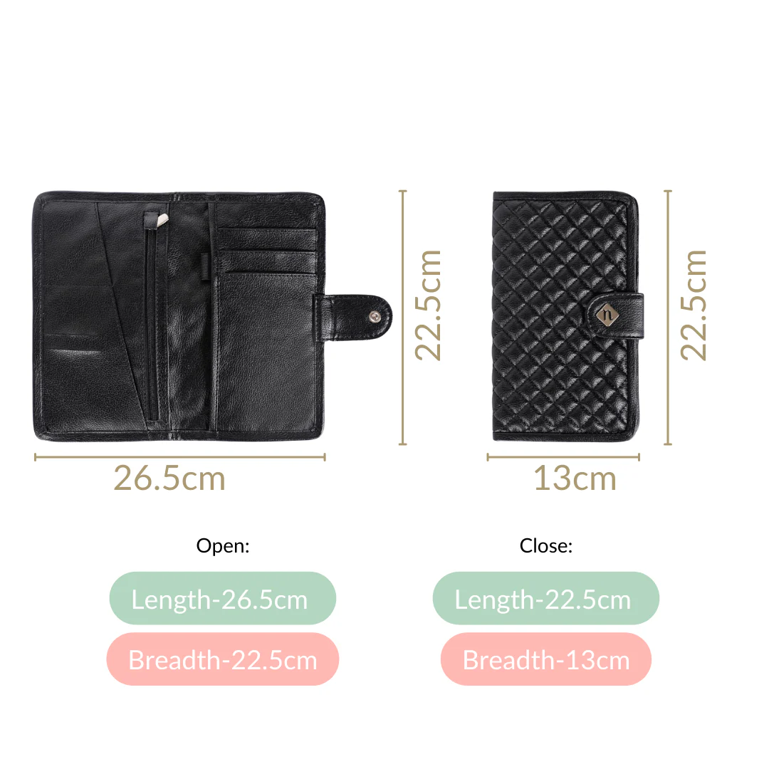 Classic Black Travel Wallet - Image 4