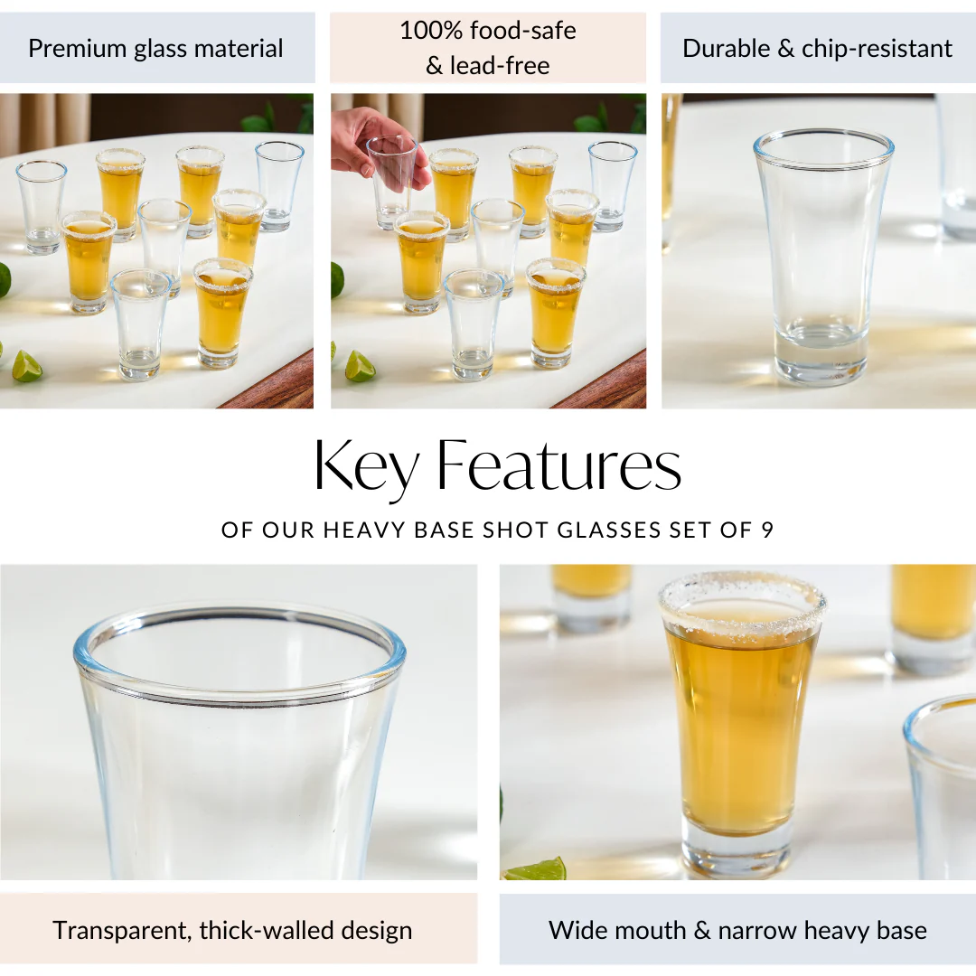 Classic Shot Glasses Set Of 9 55ml - Image 5
