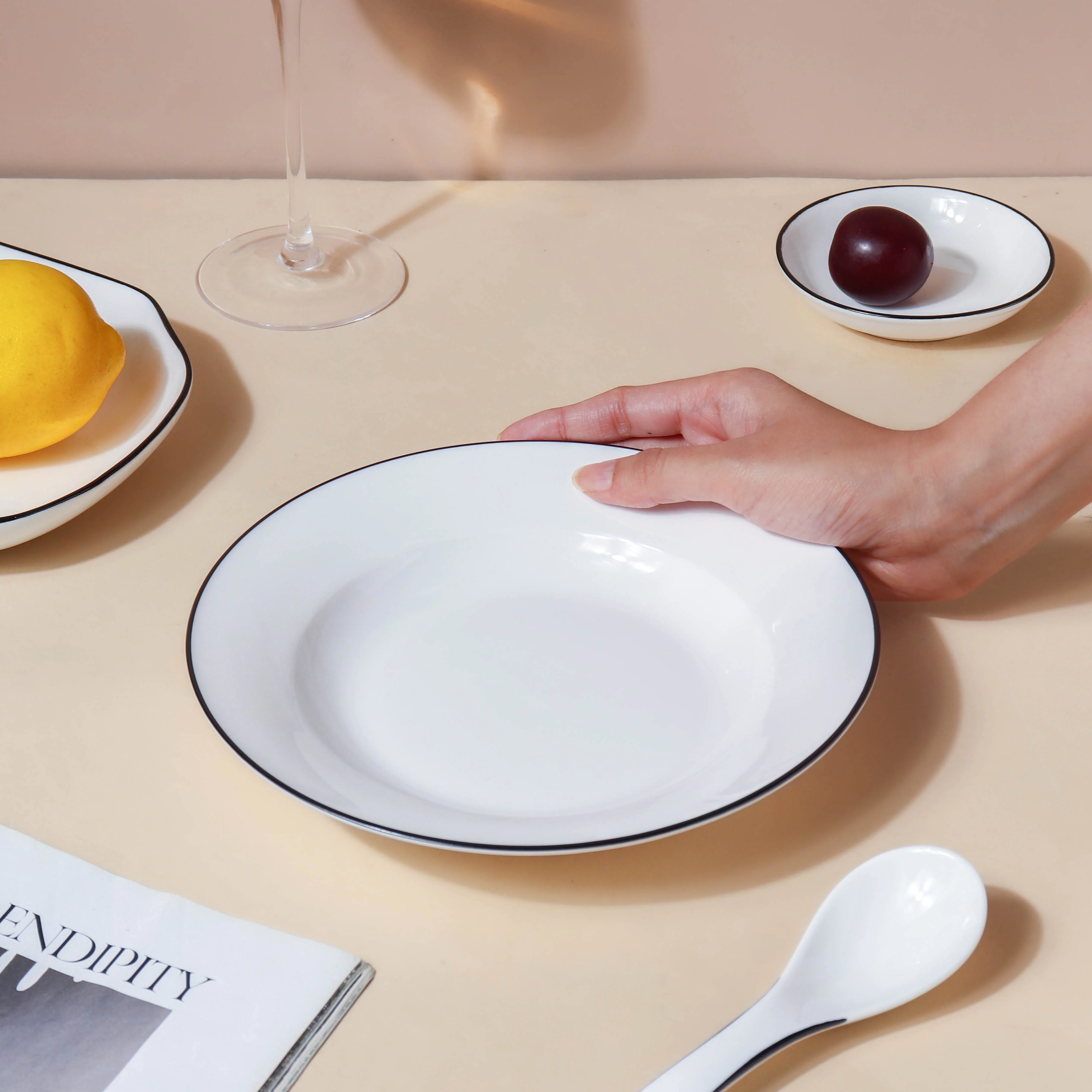 Classic White 36 Piece Dinner Set For 8 - Image 2