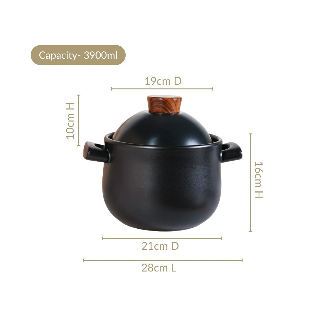 Claymist Asian Ceramic Cooking Pot 3900ml - Image 3