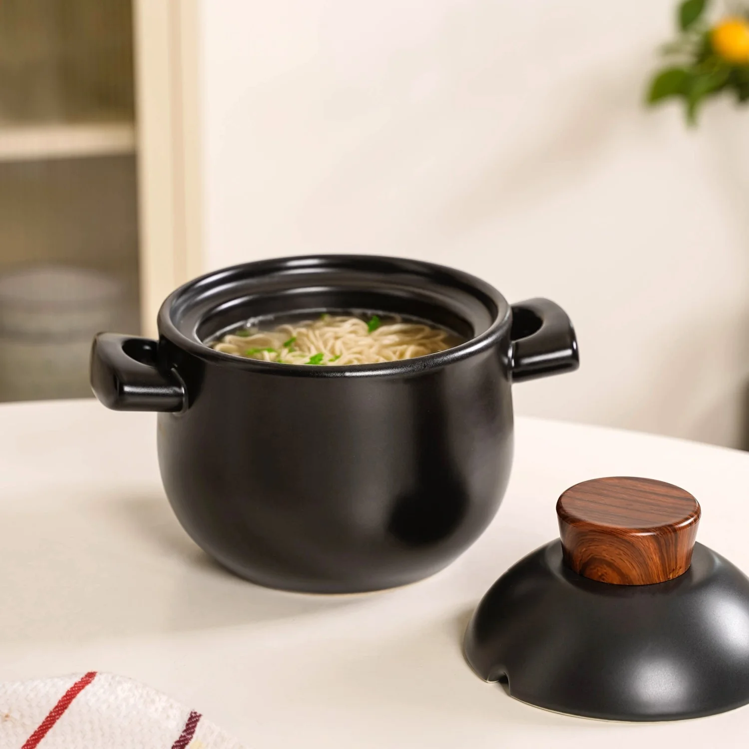 Claymist Chinese Style Ceramic Cooking Pot 1700ml - Image 10